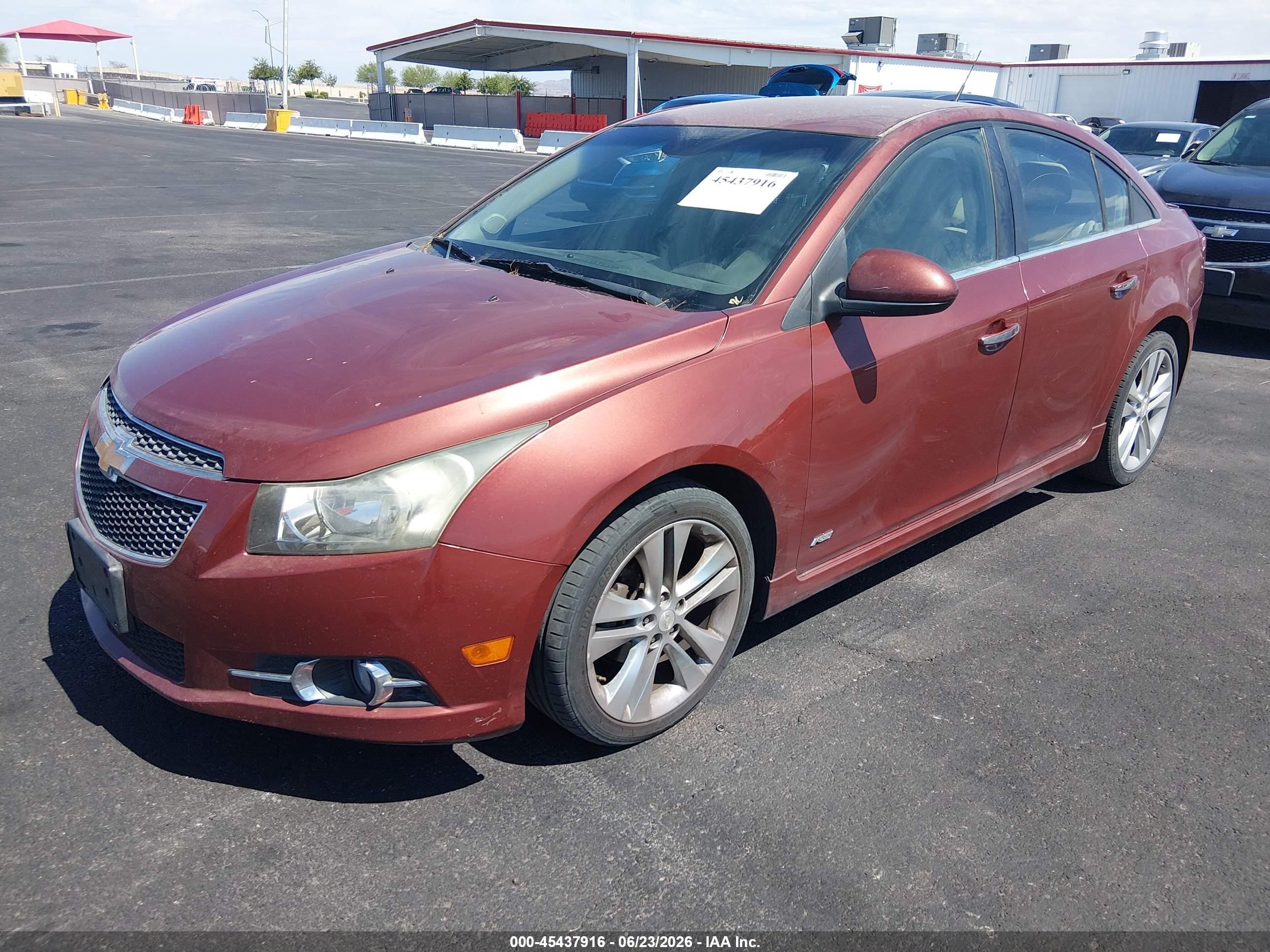 2012 Chevrolet Cruze Ltz Burgundy vin: 1G1PH5SC8C7214881