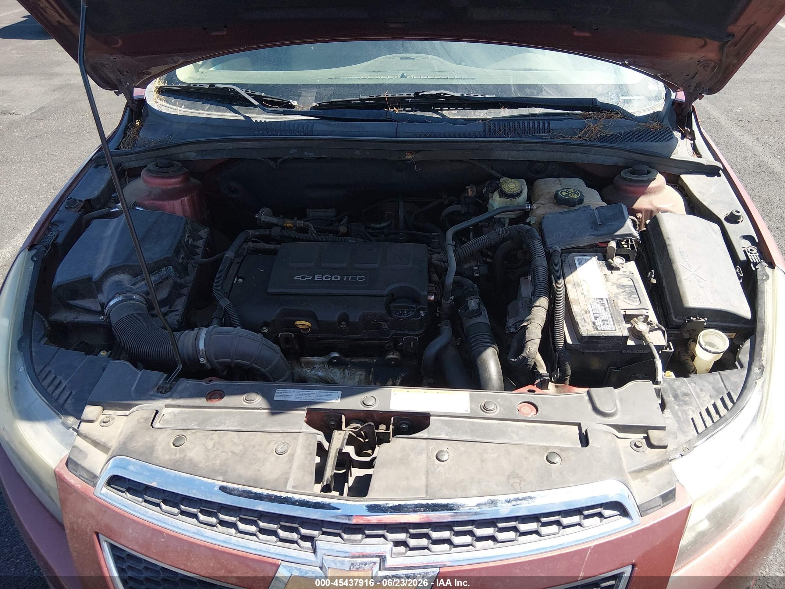 2012 Chevrolet Cruze Ltz Burgundy vin: 1G1PH5SC8C7214881