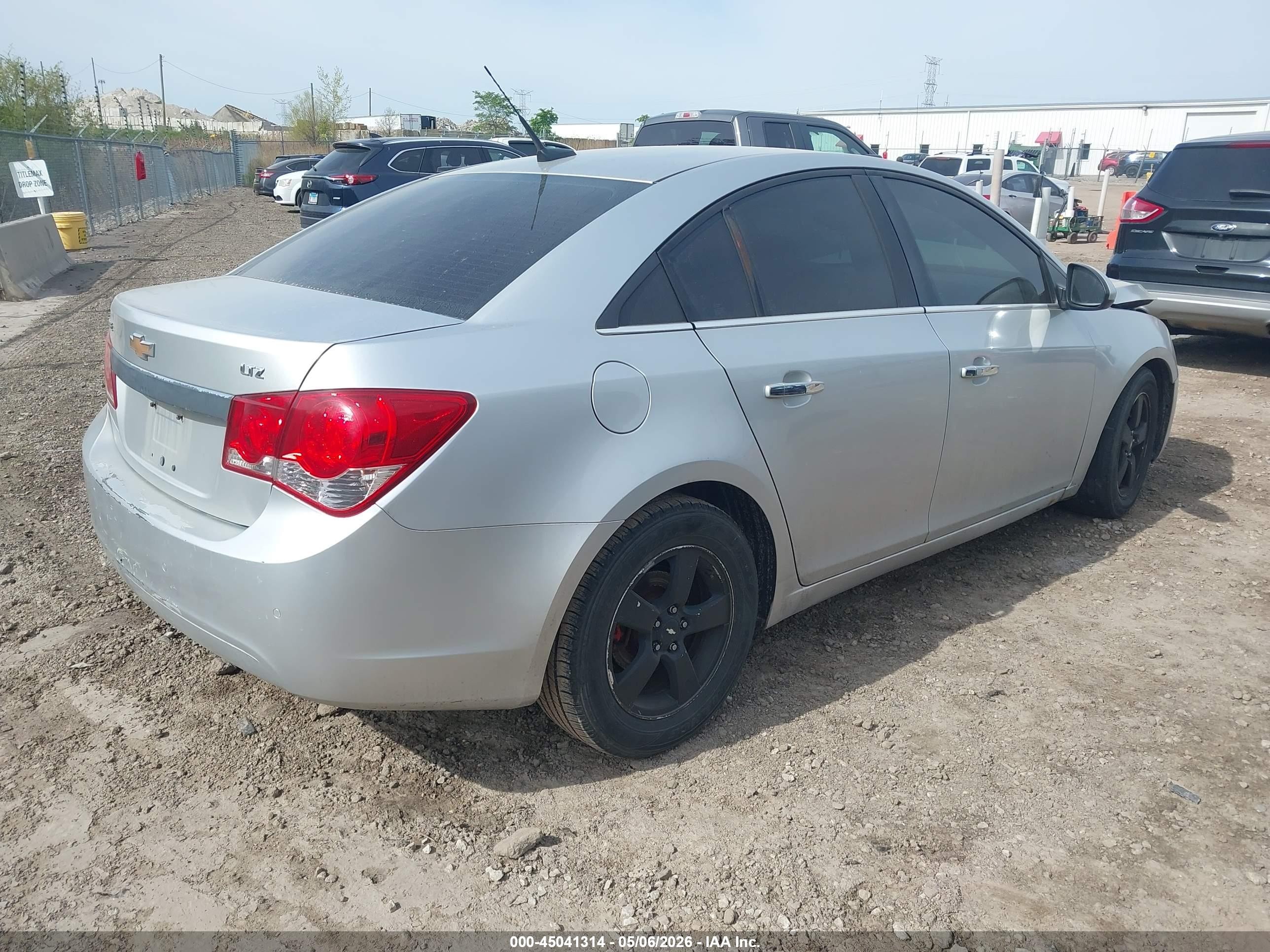 2012 Chevrolet Cruze Ltz Silver vin: 1G1PH5SC9C7134442