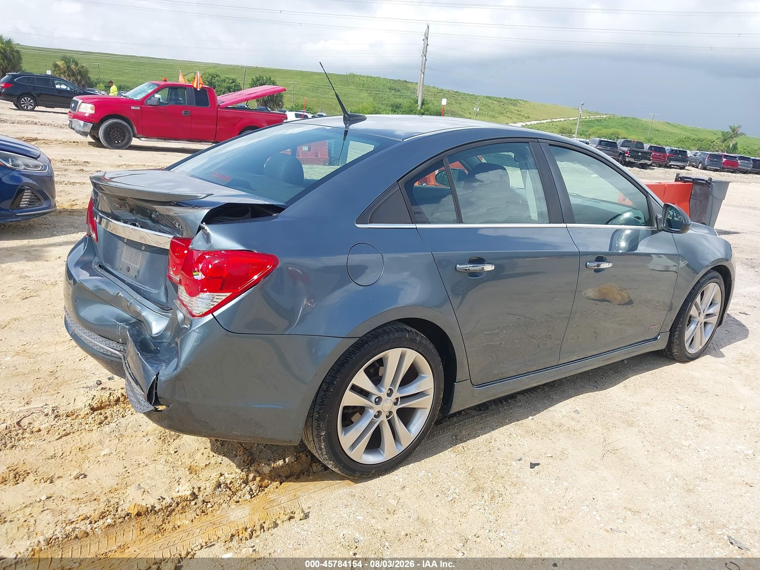 2012 Chevrolet Cruze Ltz Blue vin: 1G1PH5SC9C7280582