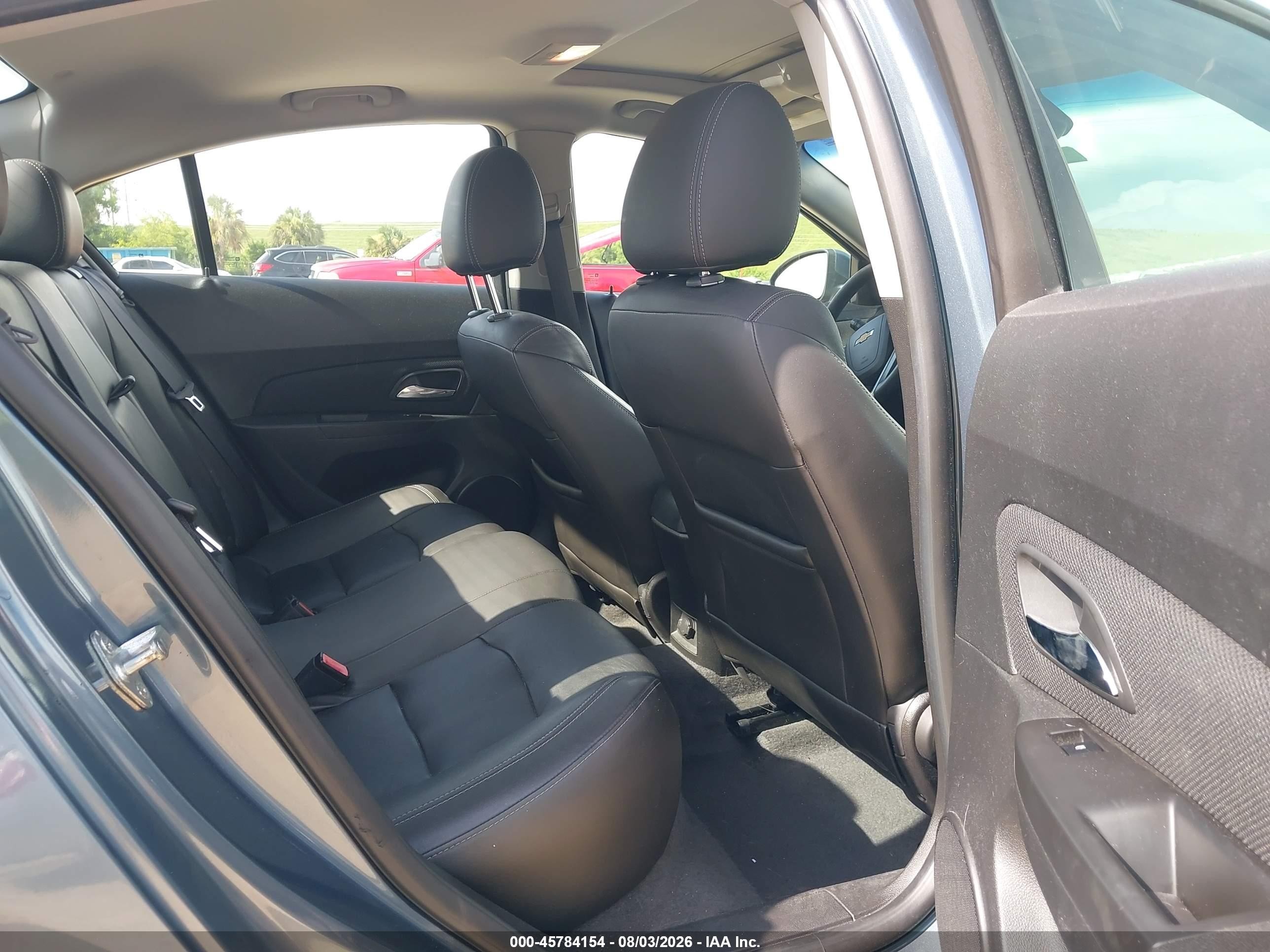 2012 Chevrolet Cruze Ltz Blue vin: 1G1PH5SC9C7280582