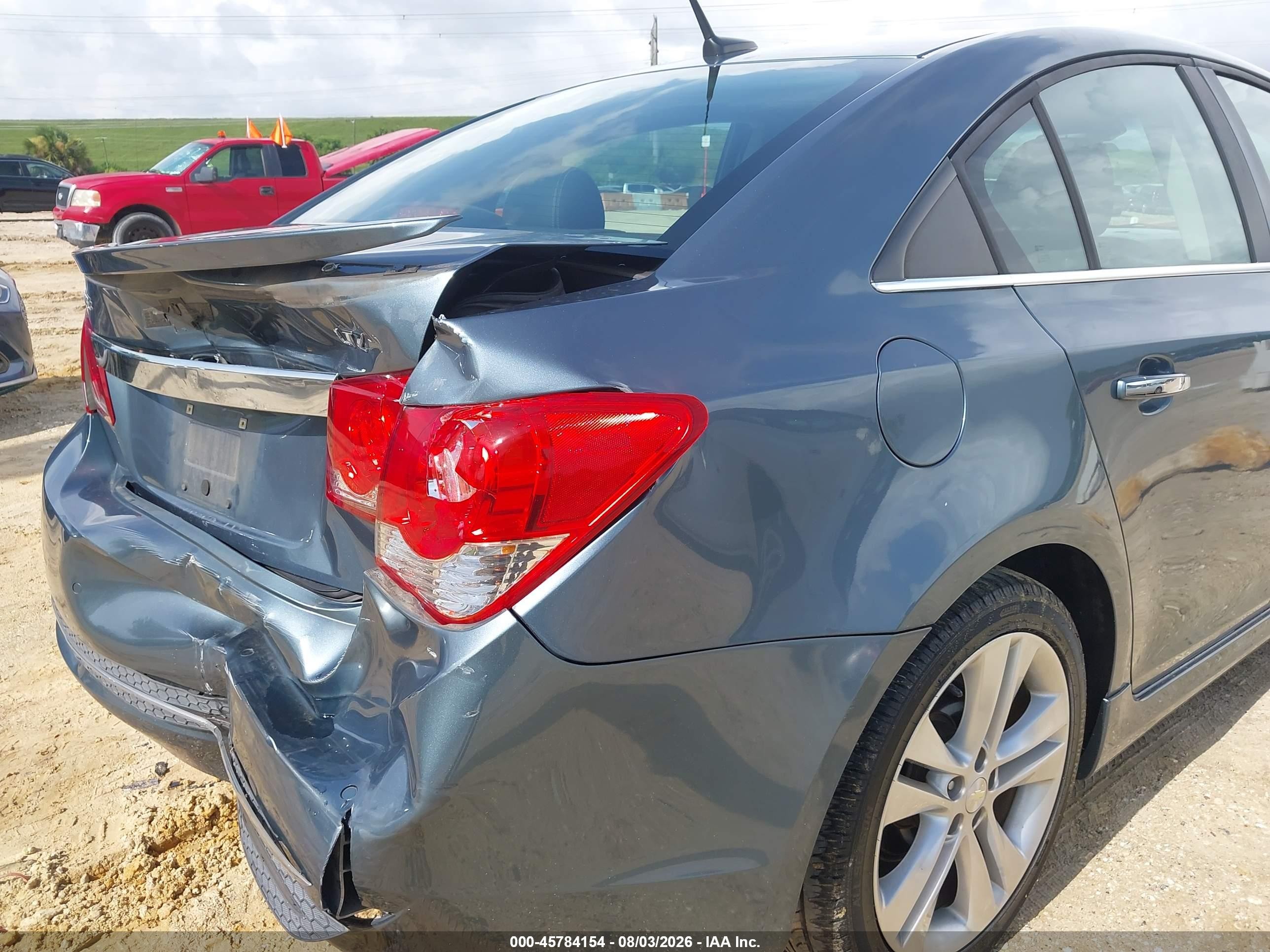 2012 Chevrolet Cruze Ltz Blue vin: 1G1PH5SC9C7280582