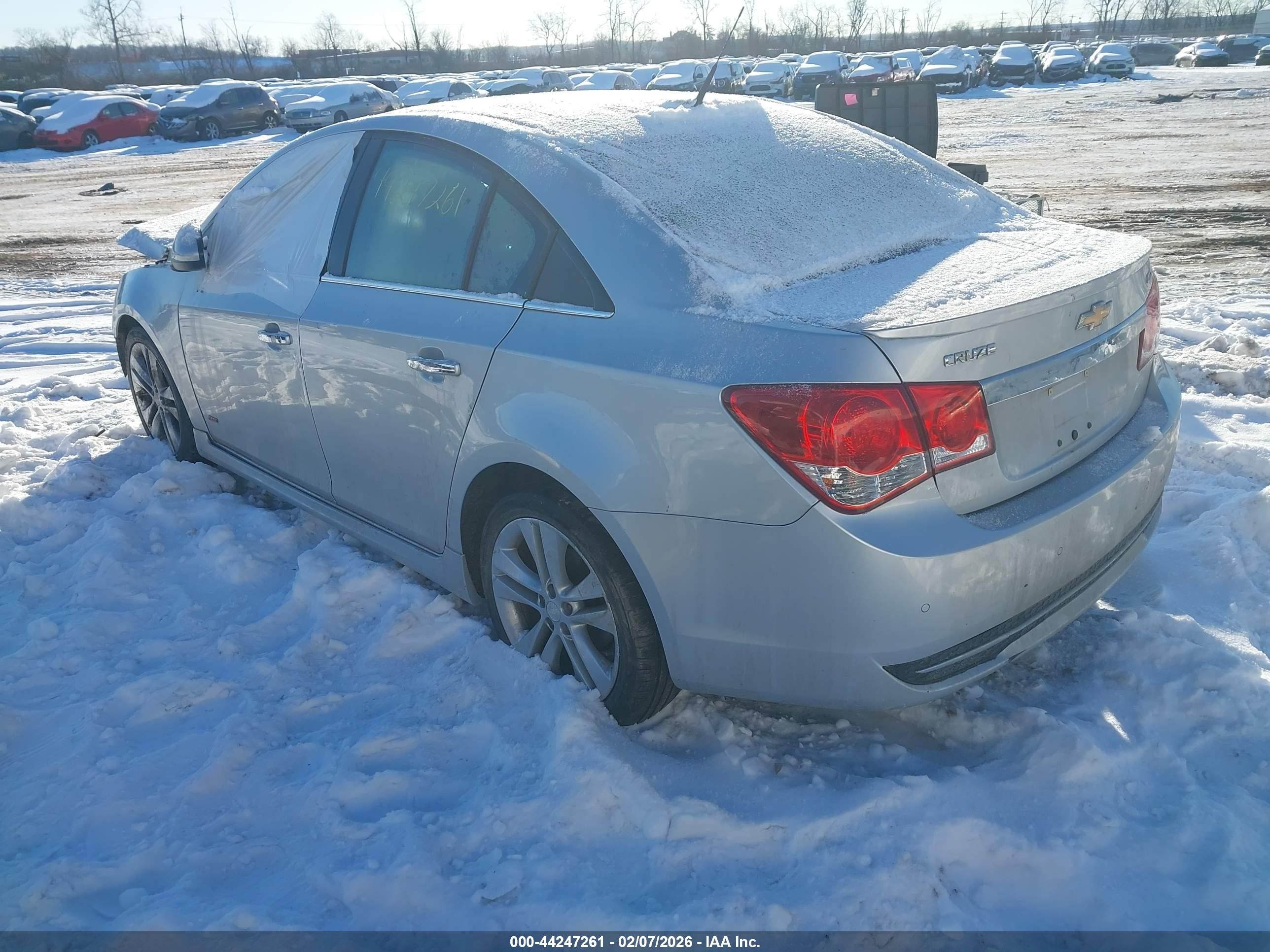 2012 Chevrolet Cruze Ltz Silver vin: 1G1PH5SC9C7383646