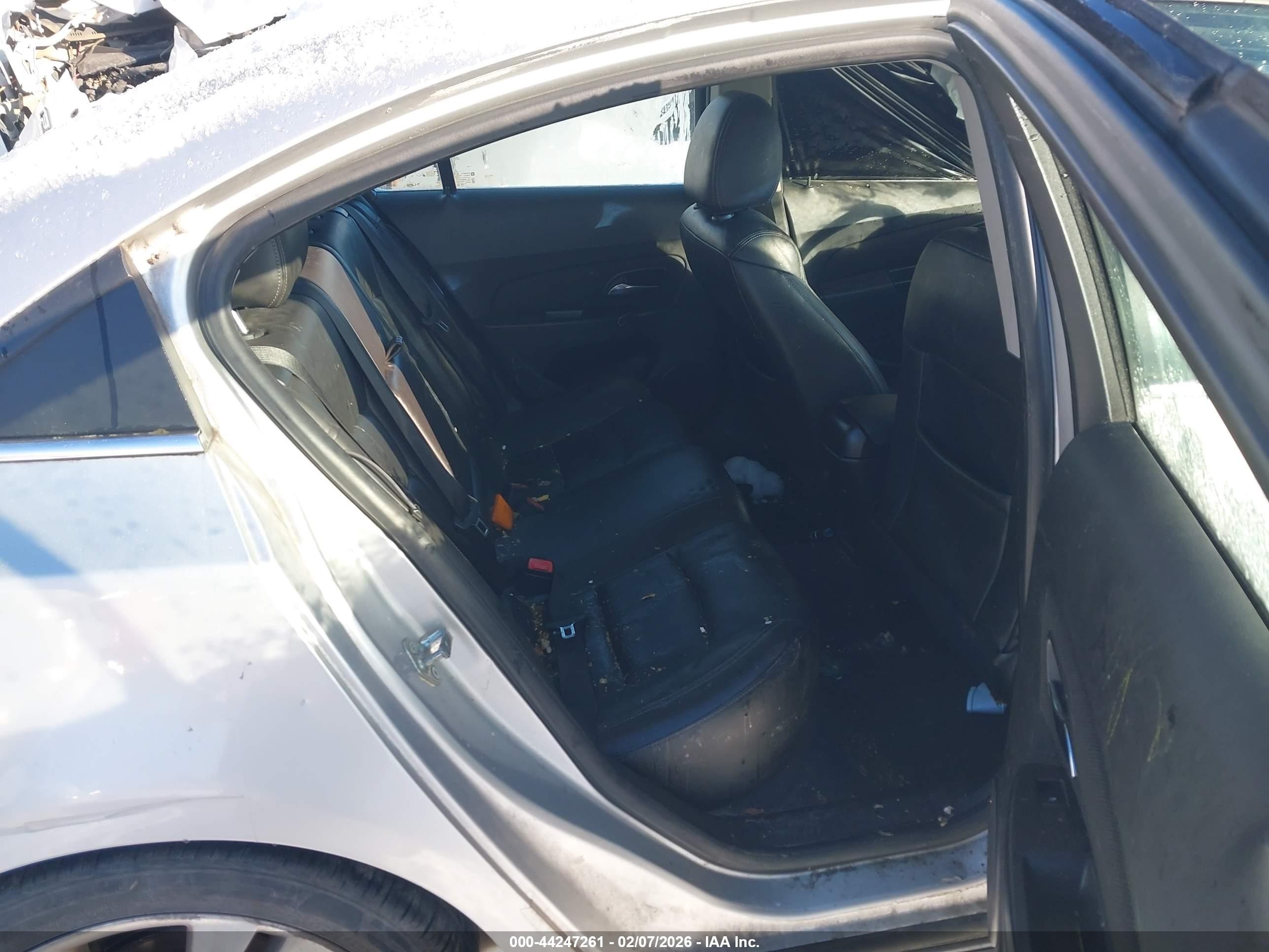 2012 Chevrolet Cruze Ltz Silver vin: 1G1PH5SC9C7383646