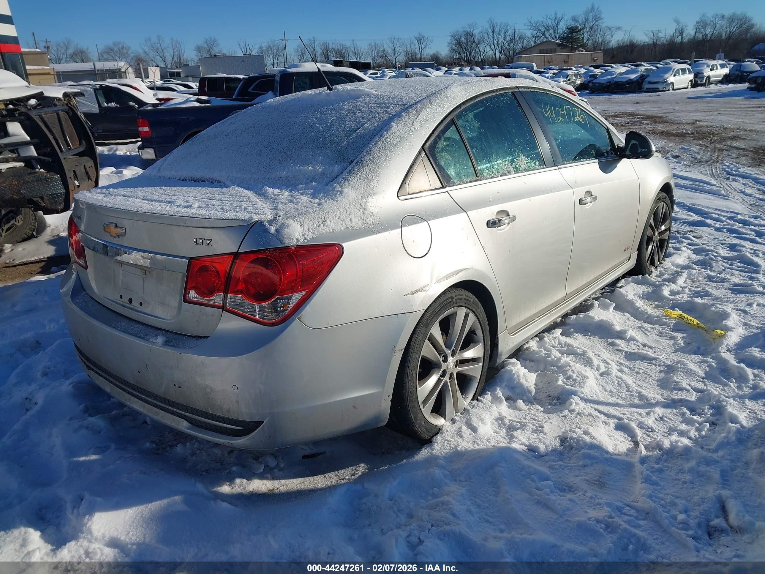 2012 Chevrolet Cruze Ltz Silver vin: 1G1PH5SC9C7383646