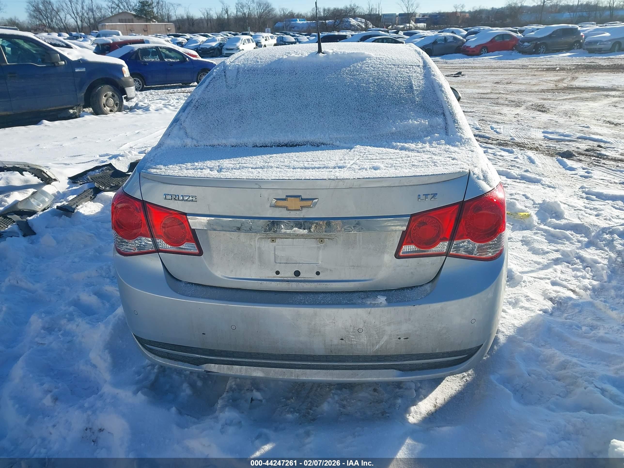 2012 Chevrolet Cruze Ltz Silver vin: 1G1PH5SC9C7383646