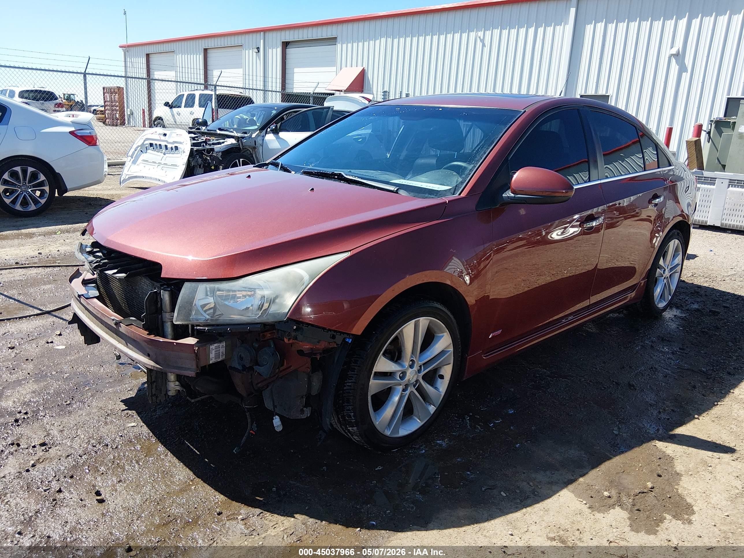 2012 Chevrolet Cruze Ltz Brown vin: 1G1PH5SC9C7391228