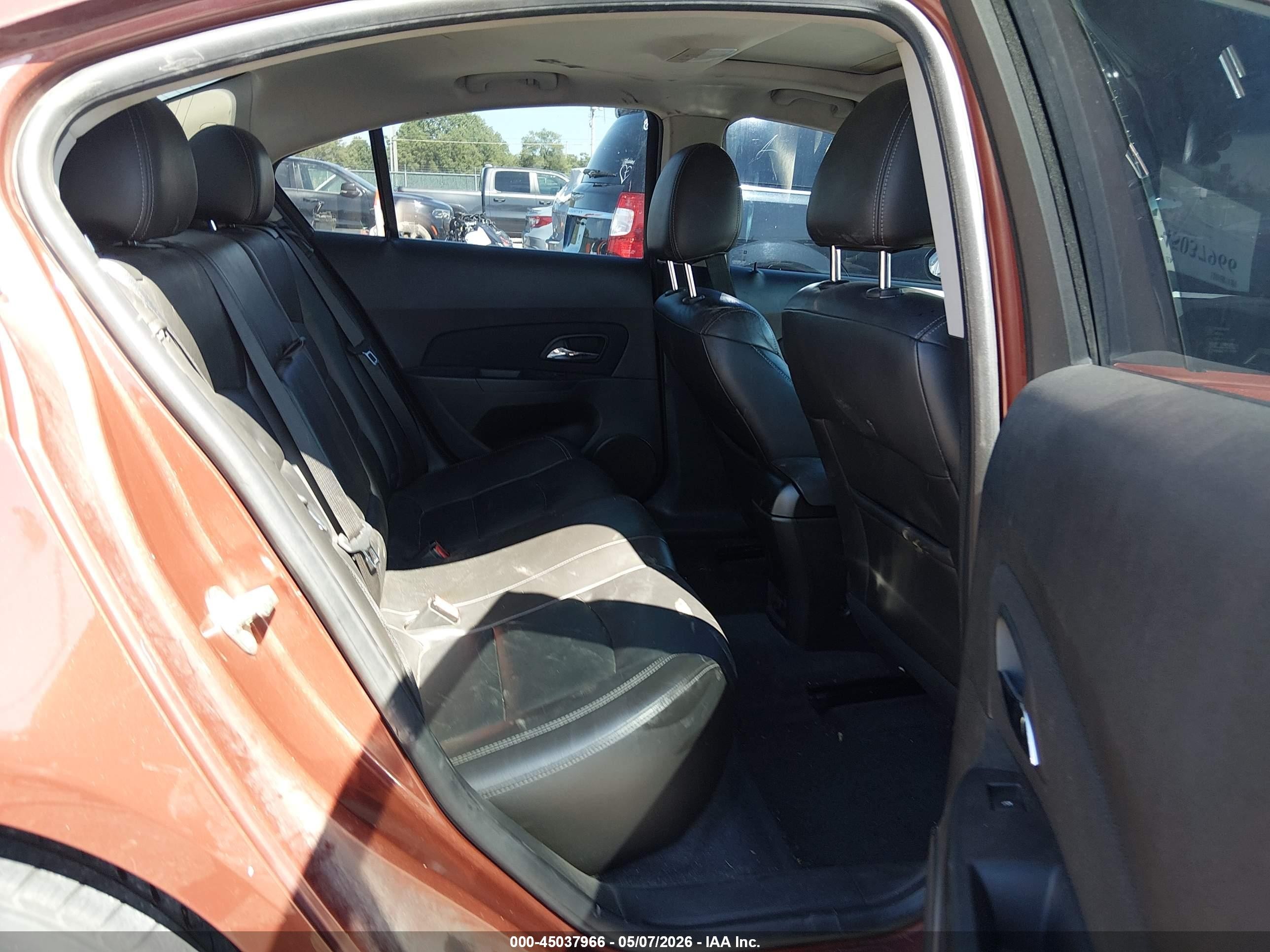 2012 Chevrolet Cruze Ltz Brown vin: 1G1PH5SC9C7391228