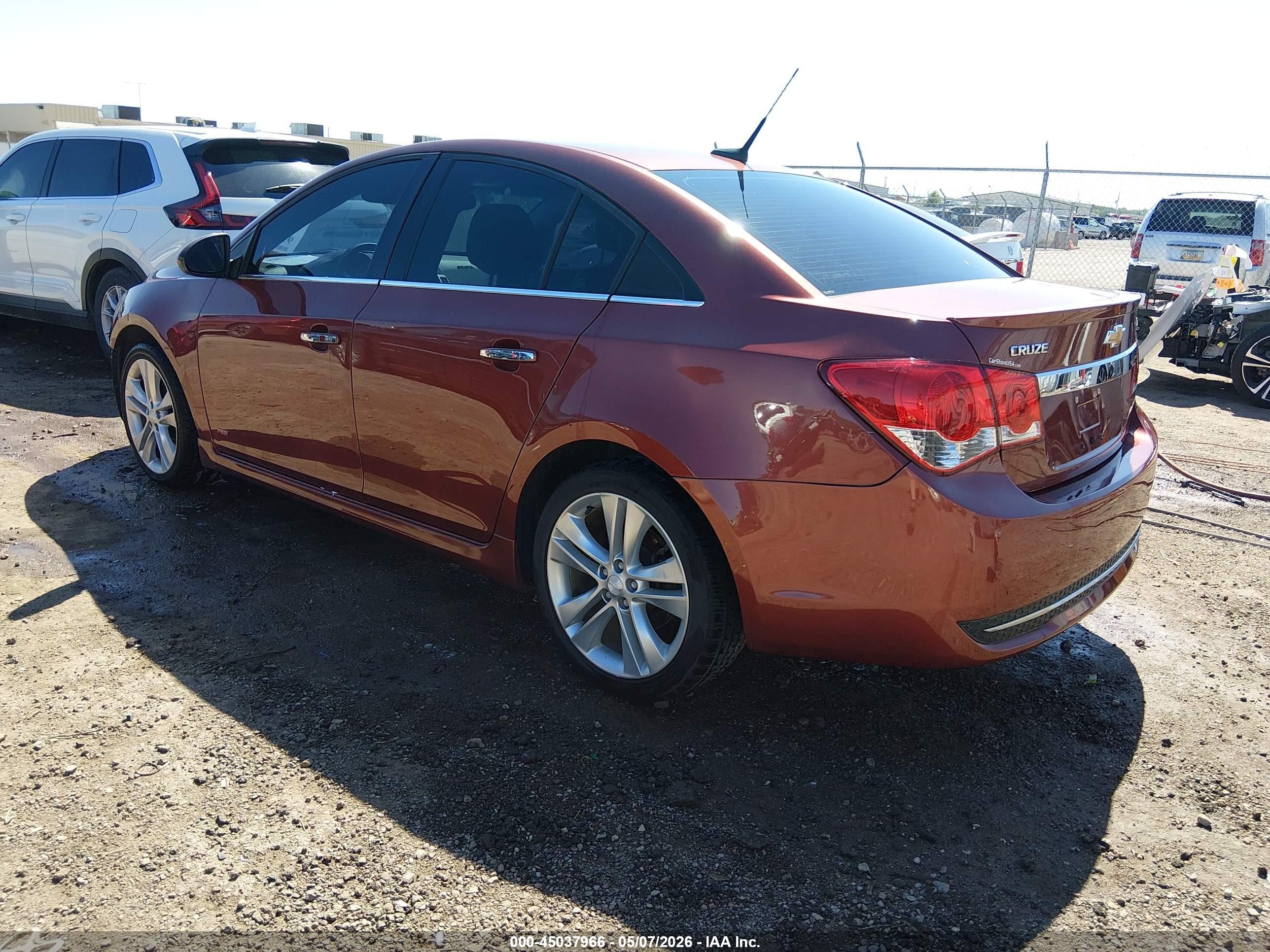 2012 Chevrolet Cruze Ltz Brown vin: 1G1PH5SC9C7391228