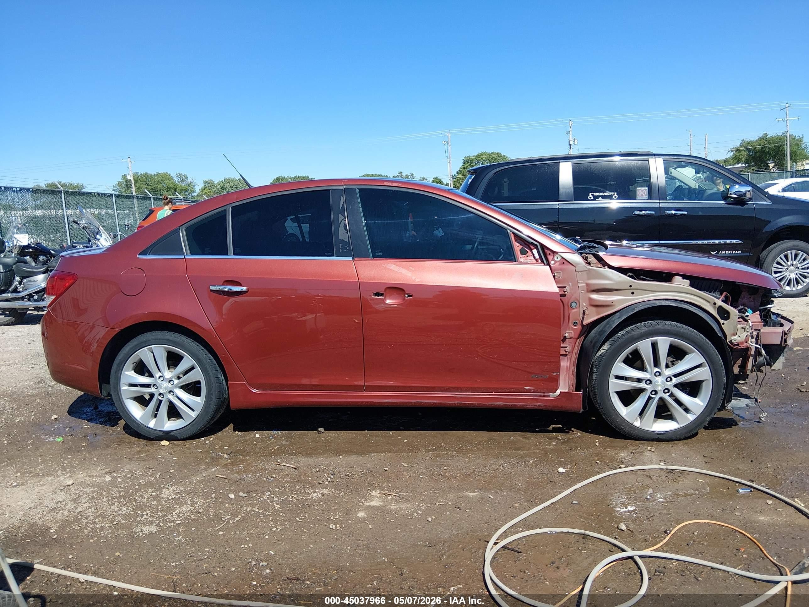 2012 Chevrolet Cruze Ltz Brown vin: 1G1PH5SC9C7391228