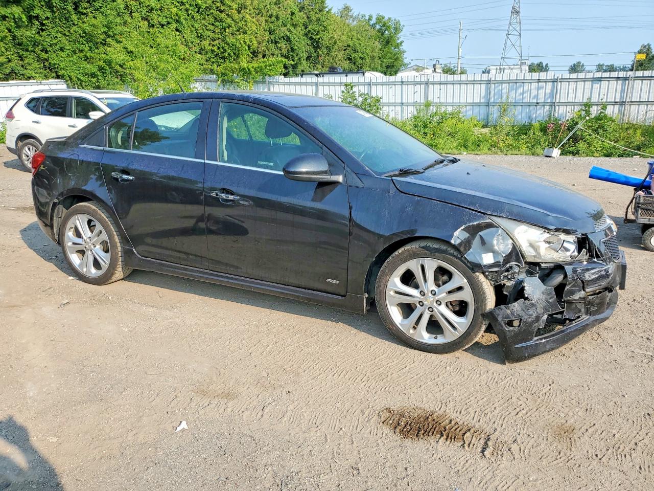 2012 Chevrolet Cruze Ltz Black vin: 1G1PH5SCXC7191281