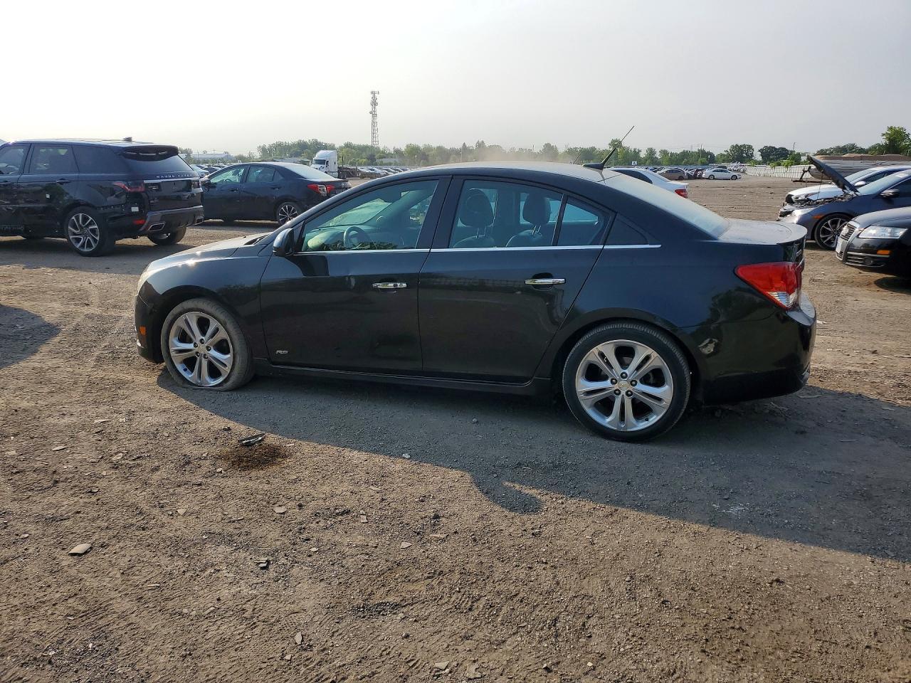 2012 Chevrolet Cruze Ltz Black vin: 1G1PH5SCXC7191281