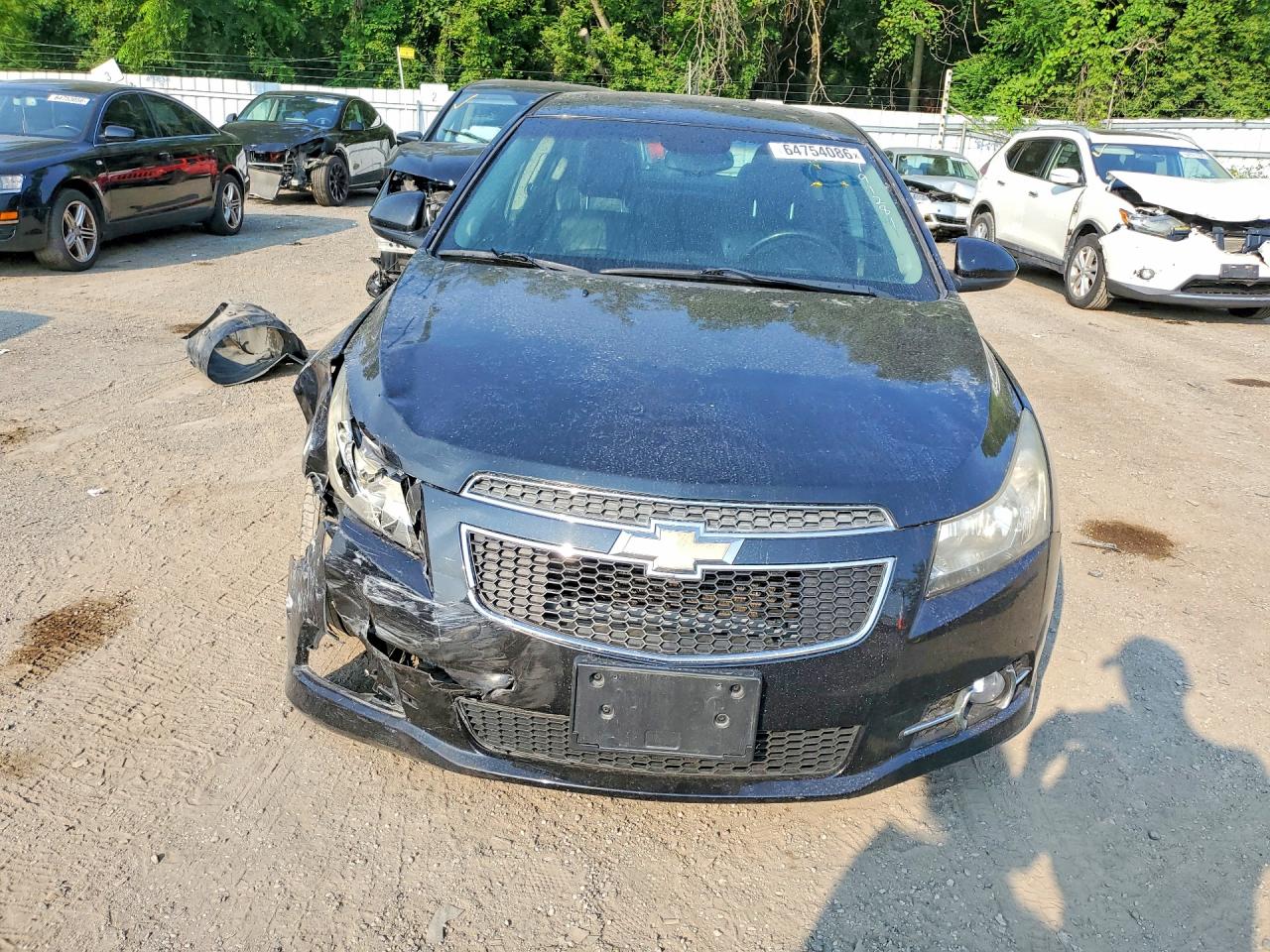 2012 Chevrolet Cruze Ltz Black vin: 1G1PH5SCXC7191281