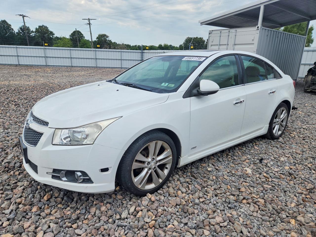 2012 Chevrolet Cruze Ltz White vin: 1G1PH5SCXC7249468