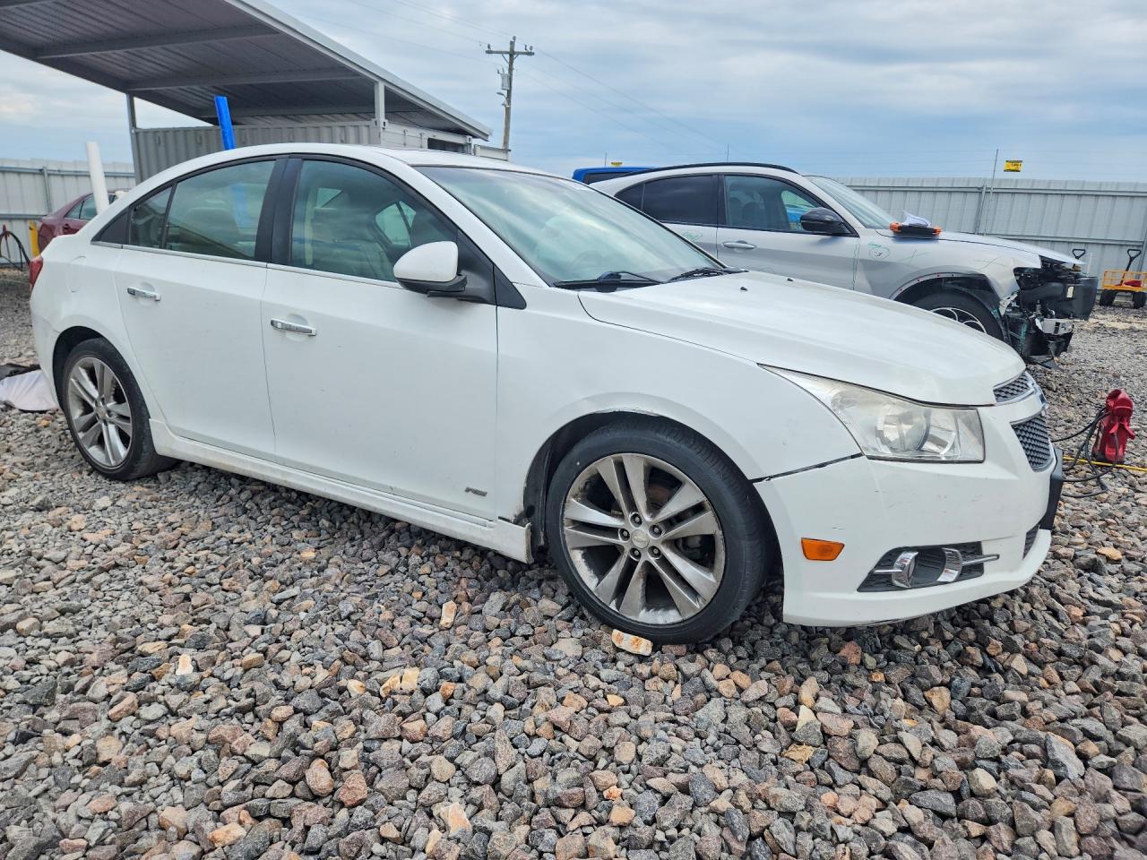 2012 Chevrolet Cruze Ltz White vin: 1G1PH5SCXC7249468