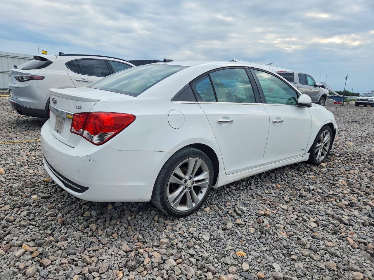 2012 Chevrolet Cruze Ltz White vin: 1G1PH5SCXC7249468