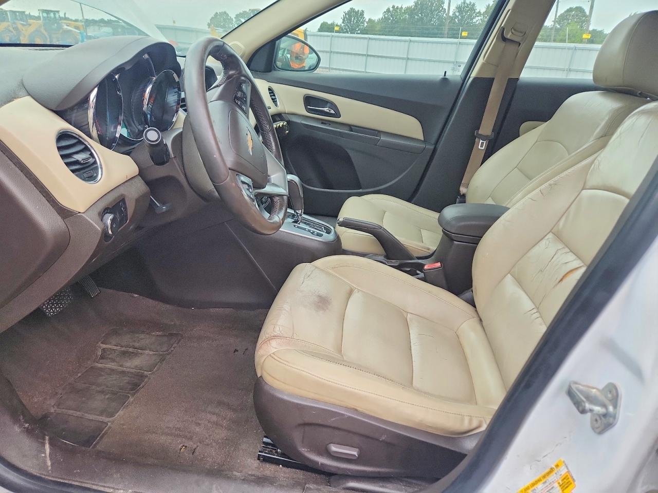 2012 Chevrolet Cruze Ltz White vin: 1G1PH5SCXC7249468