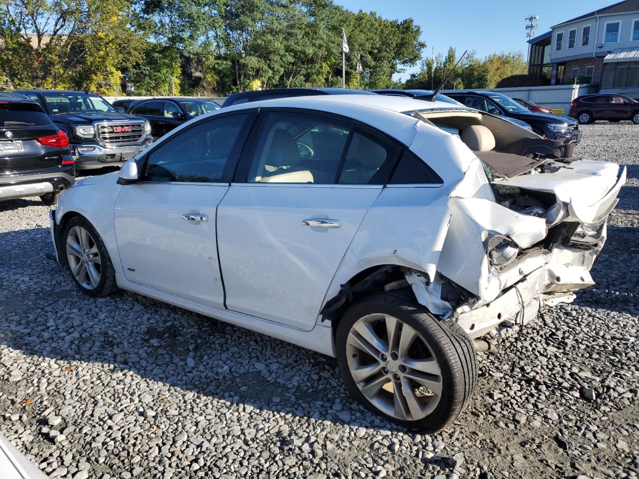 2012 Chevrolet Cruze Ltz White vin: 1G1PH5SCXC7266898
