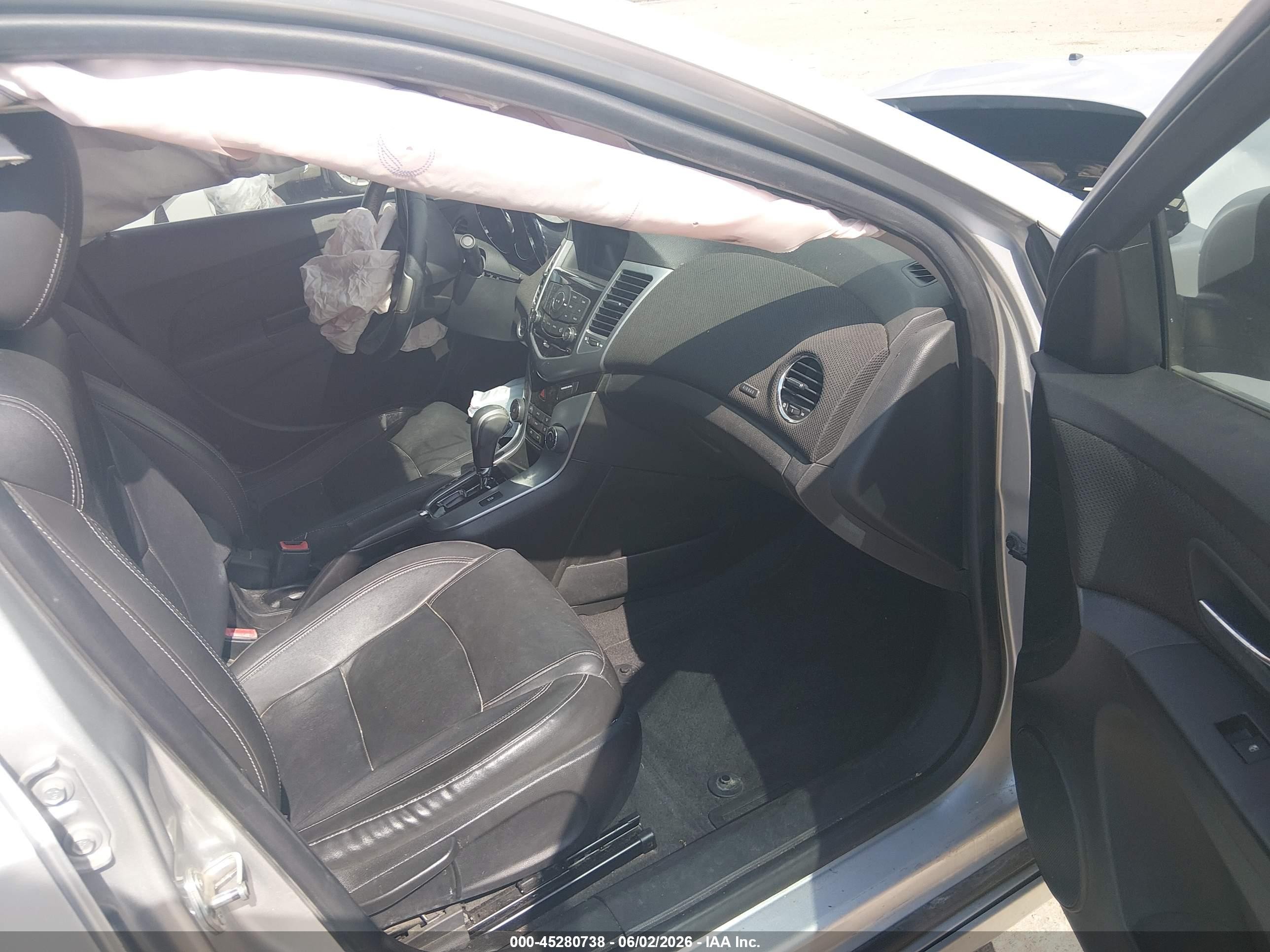 2012 Chevrolet Cruze Ltz Silver vin: 1G1PH5SCXC7365298