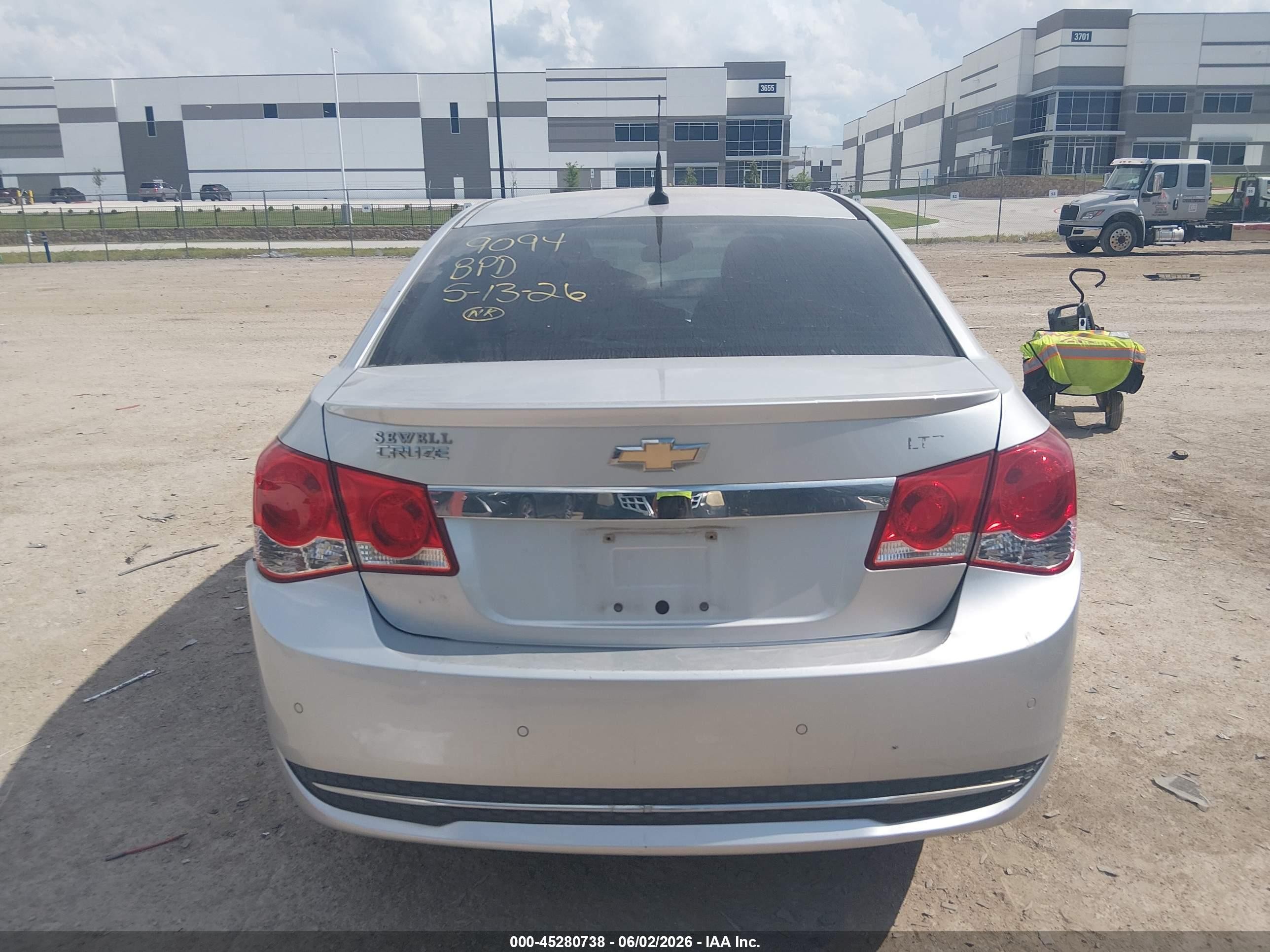 2012 Chevrolet Cruze Ltz Silver vin: 1G1PH5SCXC7365298