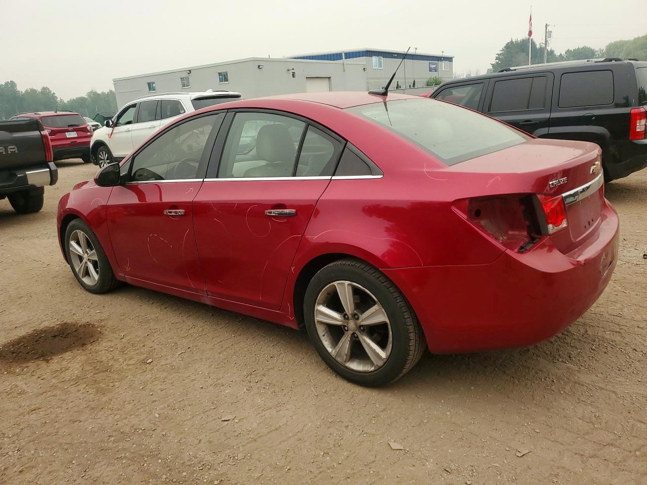 2012 Chevrolet Cruze Ltz Red vin: 1G1PH5SCXC7373014