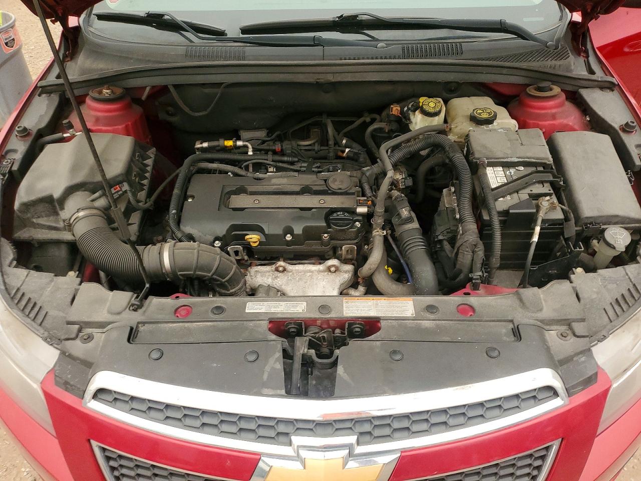 2012 Chevrolet Cruze Ltz Red vin: 1G1PH5SCXC7373014