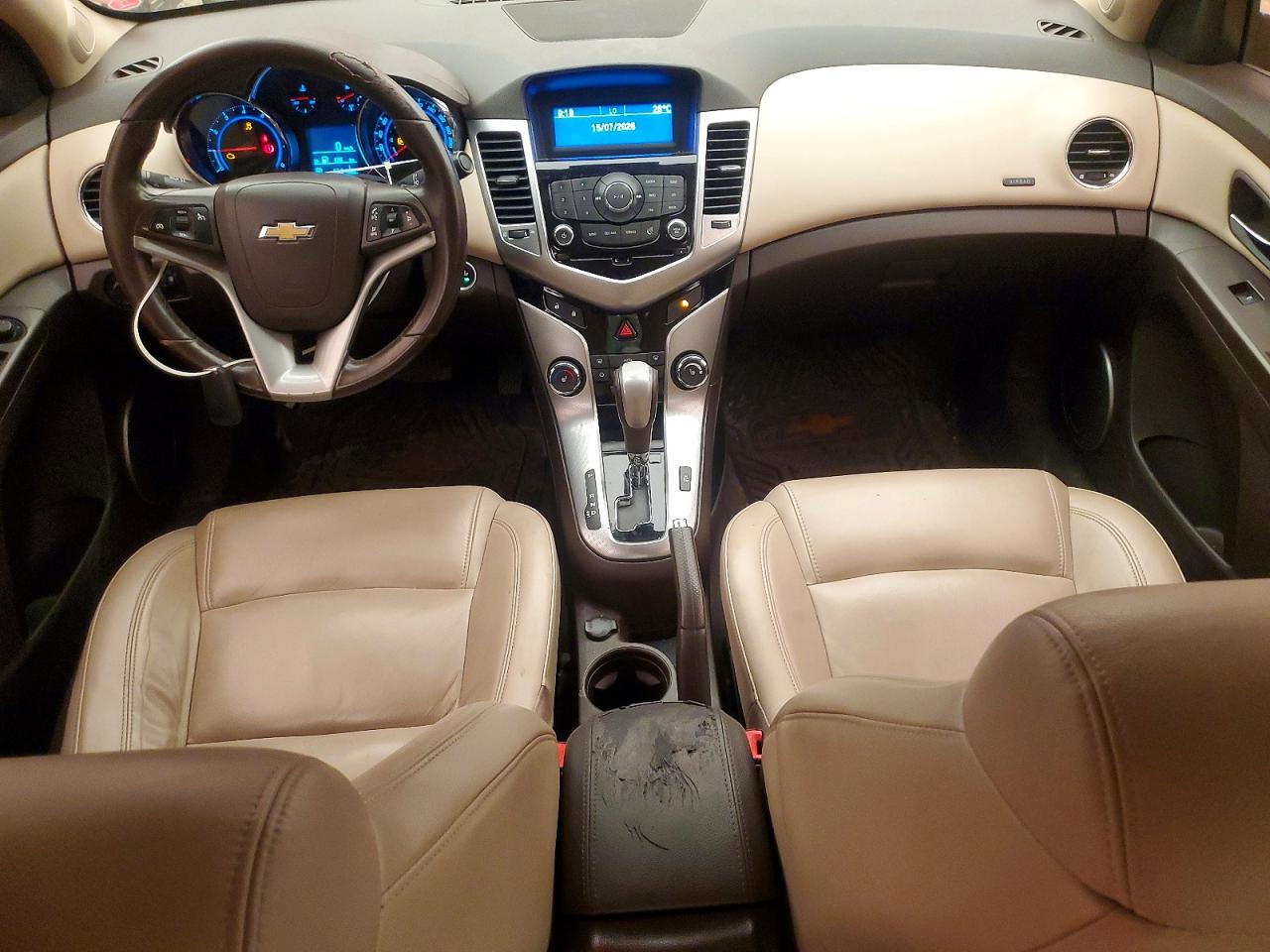 2012 Chevrolet Cruze Ltz Red vin: 1G1PH5SCXC7373014