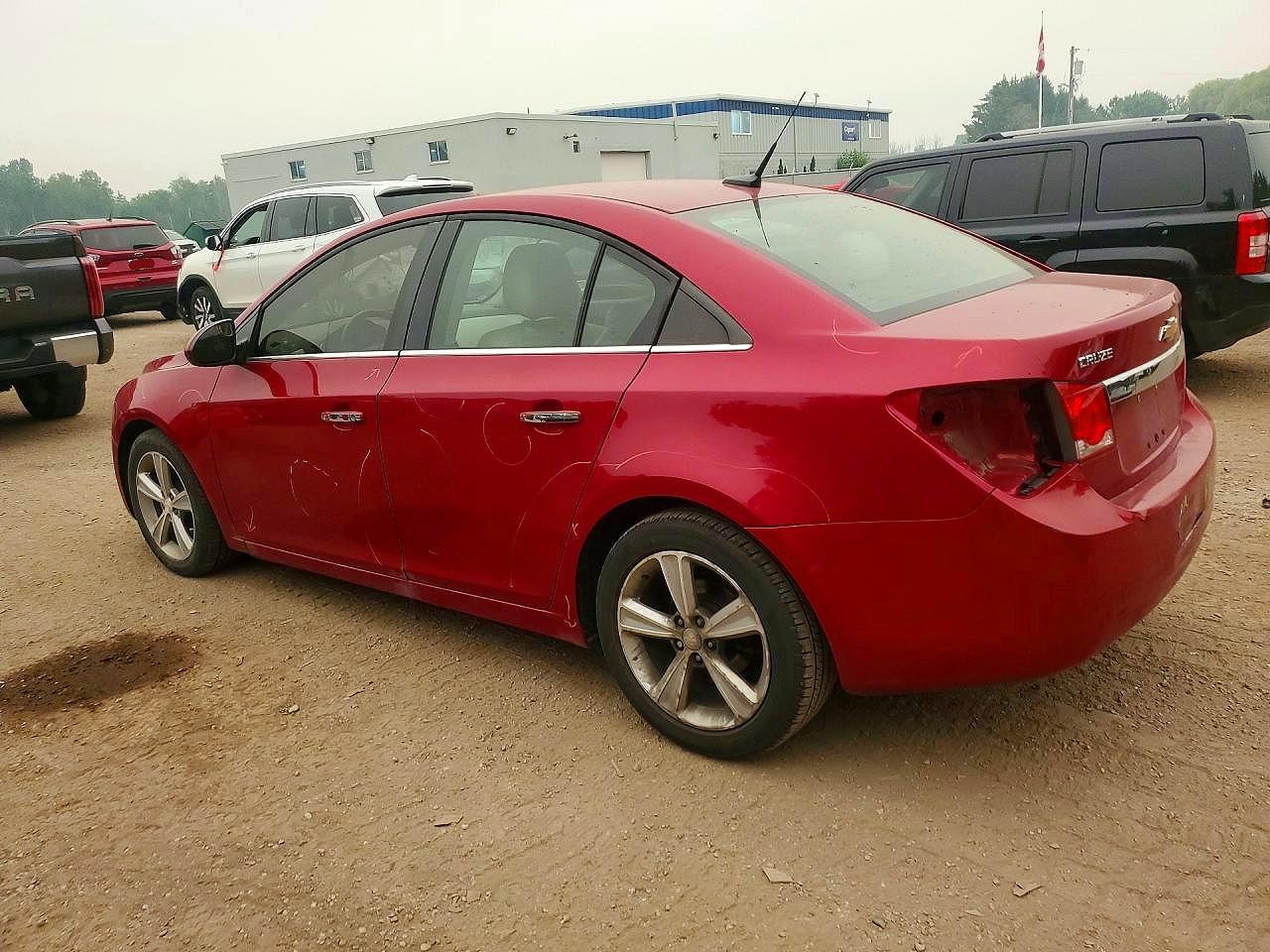 2012 Chevrolet Cruze Ltz Red vin: 1G1PH5SCXC7373014