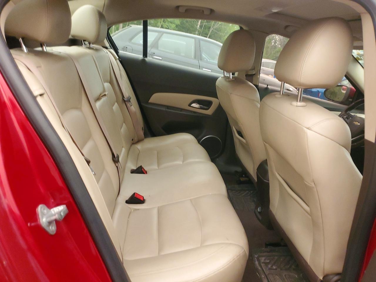 2012 Chevrolet Cruze Ltz Red vin: 1G1PH5SCXC7373014
