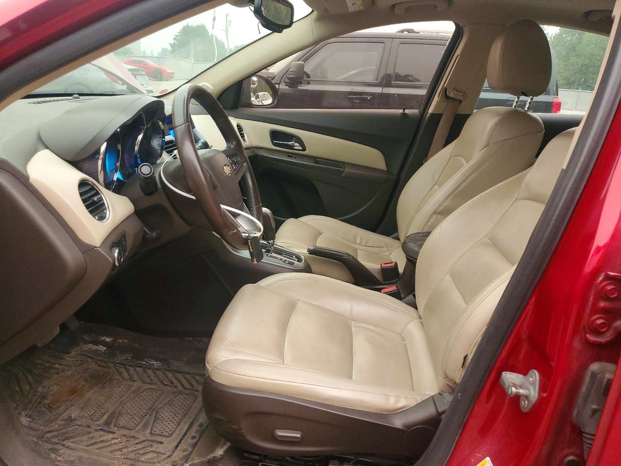 2012 Chevrolet Cruze Ltz Red vin: 1G1PH5SCXC7373014