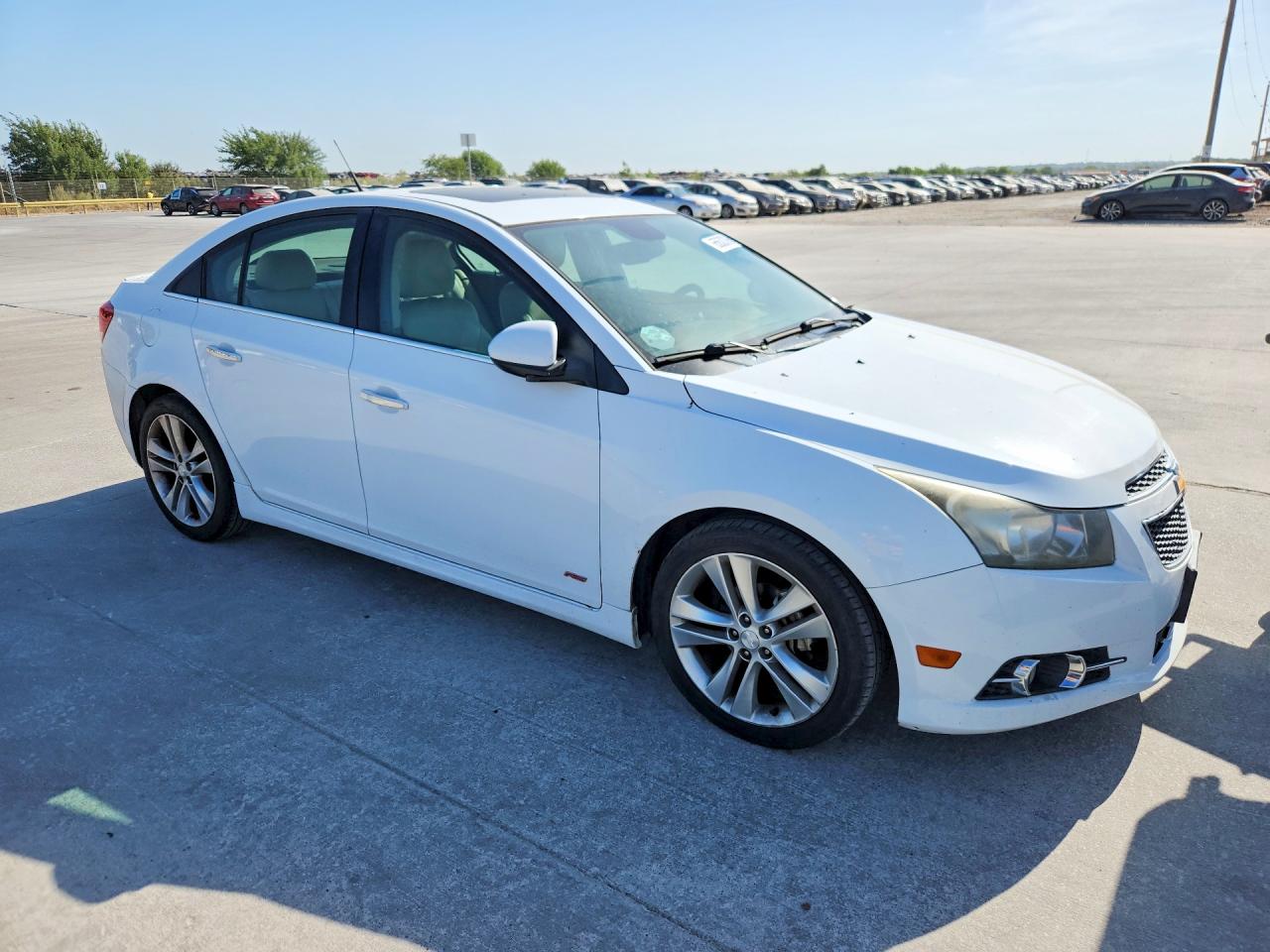 2012 Chevrolet Cruze Ltz White vin: 1G1PH5SCXC7407064