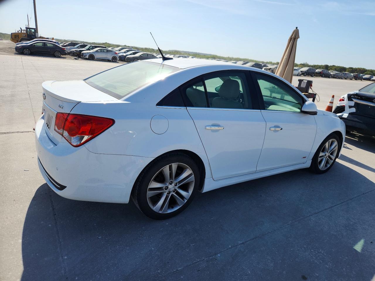 2012 Chevrolet Cruze Ltz White vin: 1G1PH5SCXC7407064