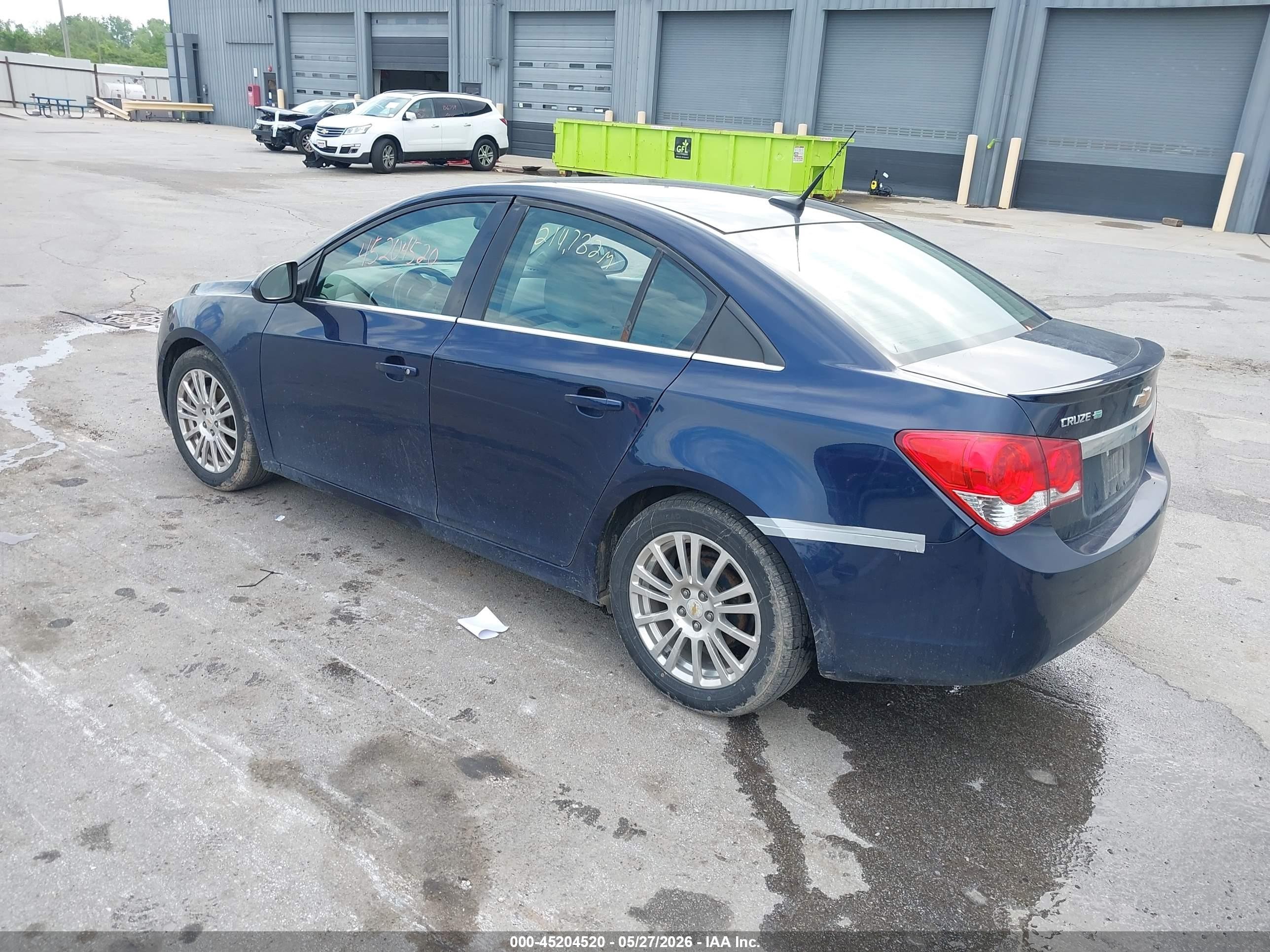2011 Chevrolet Cruze Eco Blue vin: 1G1PJ5S91B7217063