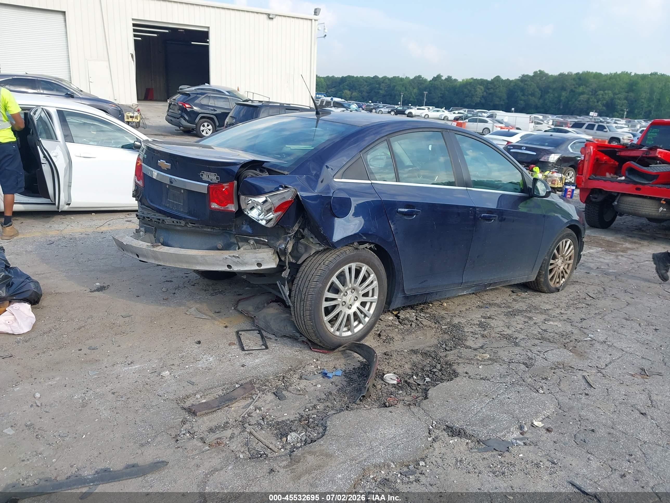 2011 Chevrolet Cruze Eco Blue vin: 1G1PJ5S92B7185059