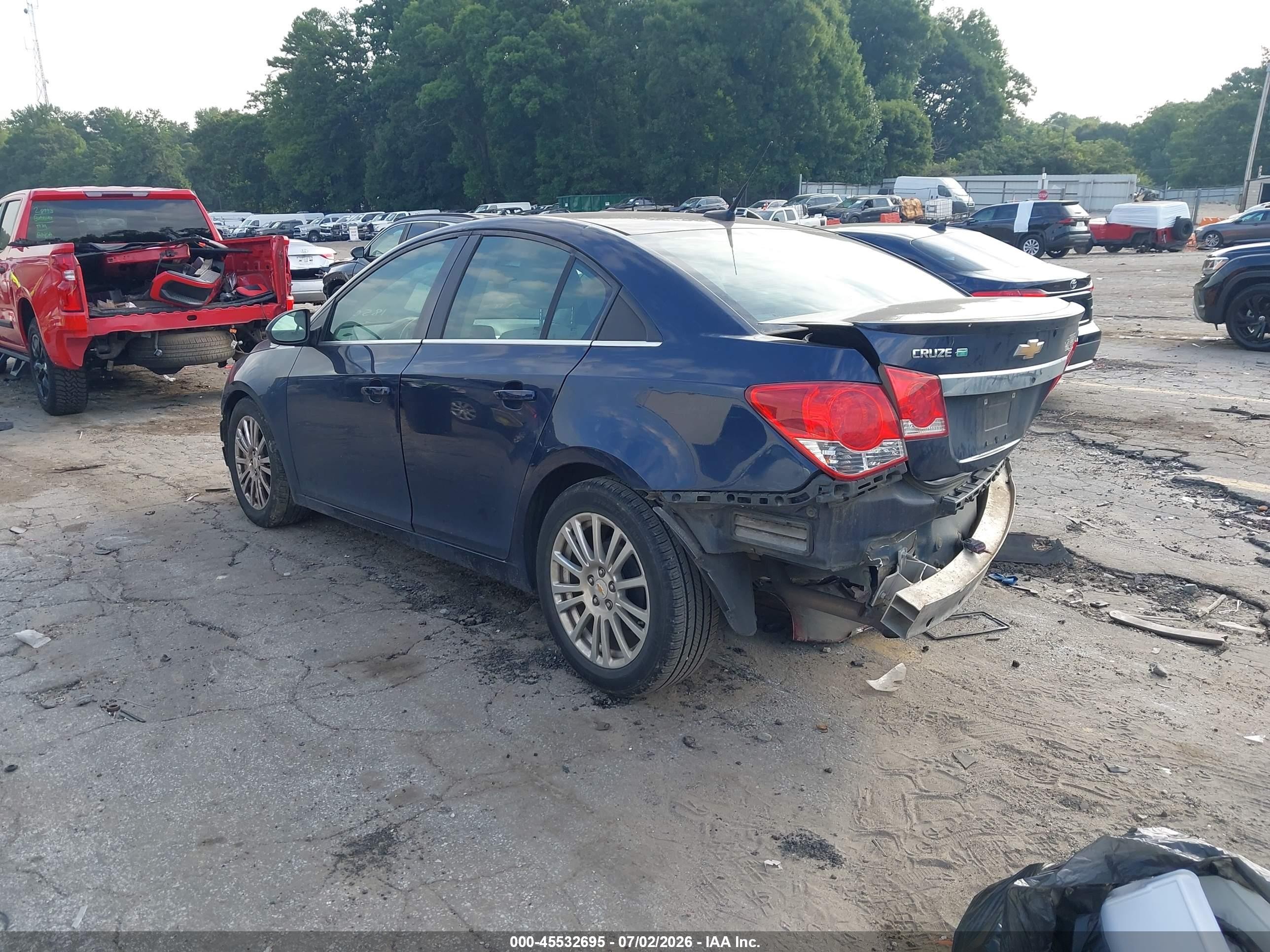 2011 Chevrolet Cruze Eco Blue vin: 1G1PJ5S92B7185059