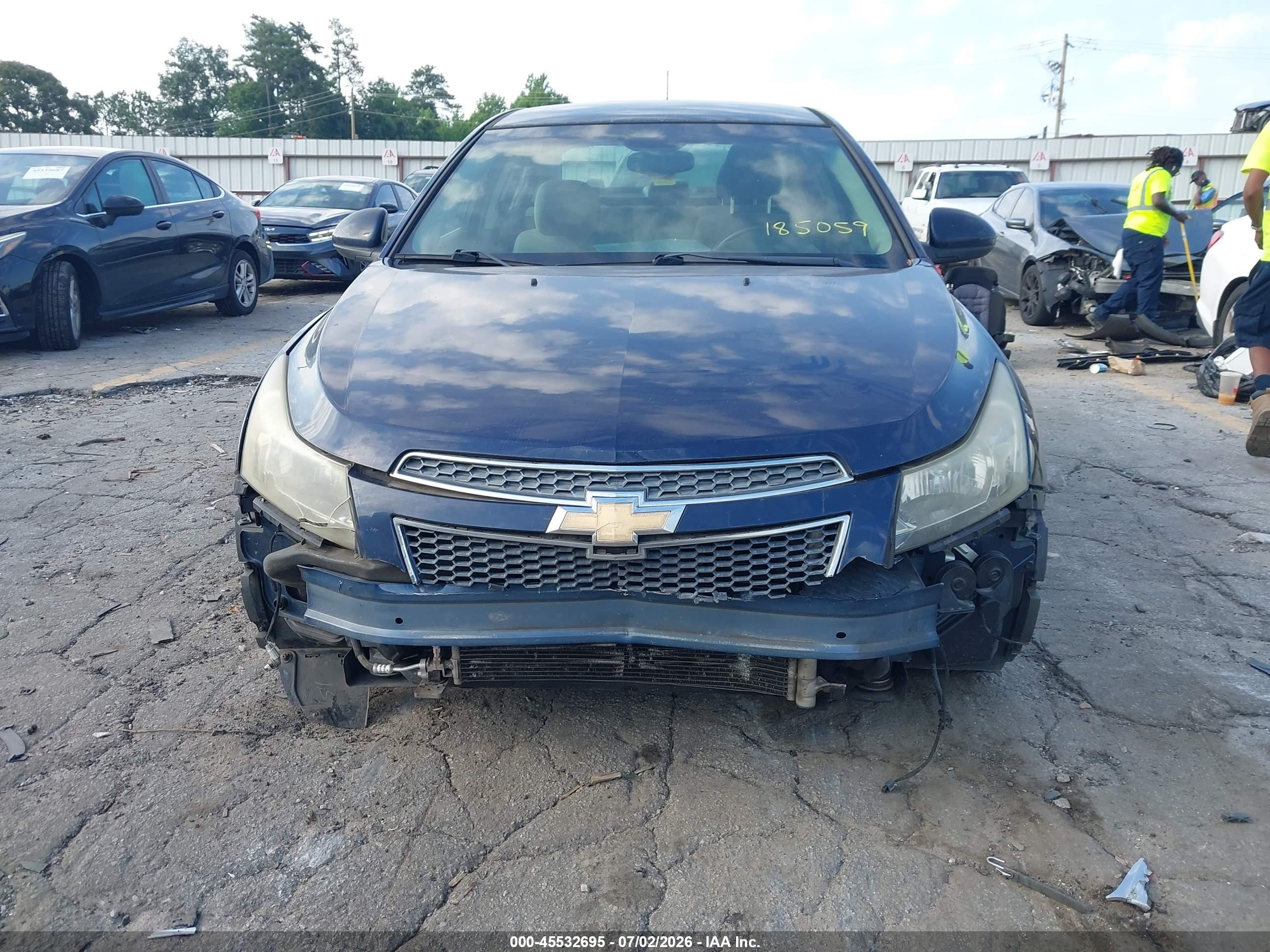 2011 Chevrolet Cruze Eco Blue vin: 1G1PJ5S92B7185059