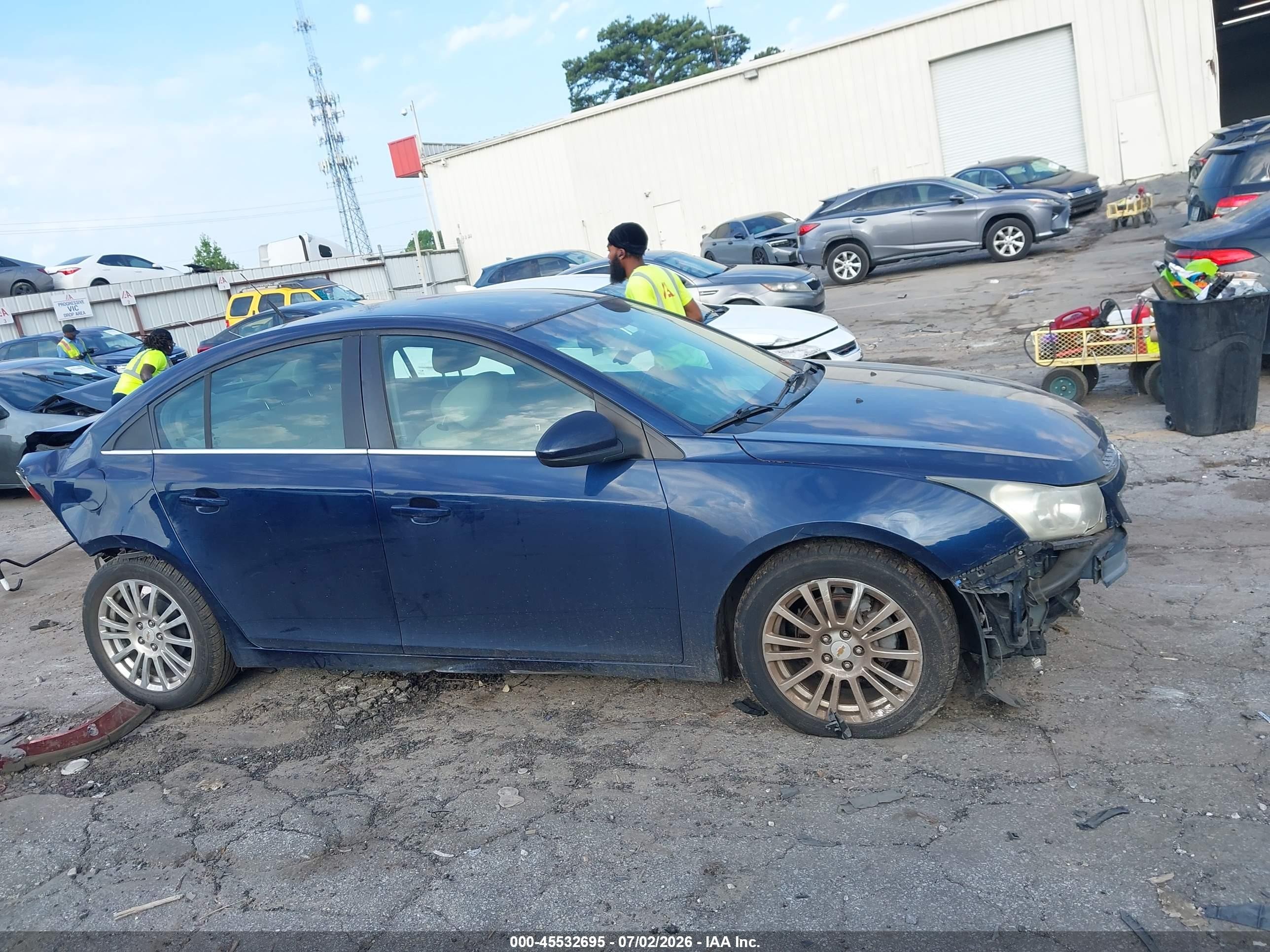 2011 Chevrolet Cruze Eco Blue vin: 1G1PJ5S92B7185059