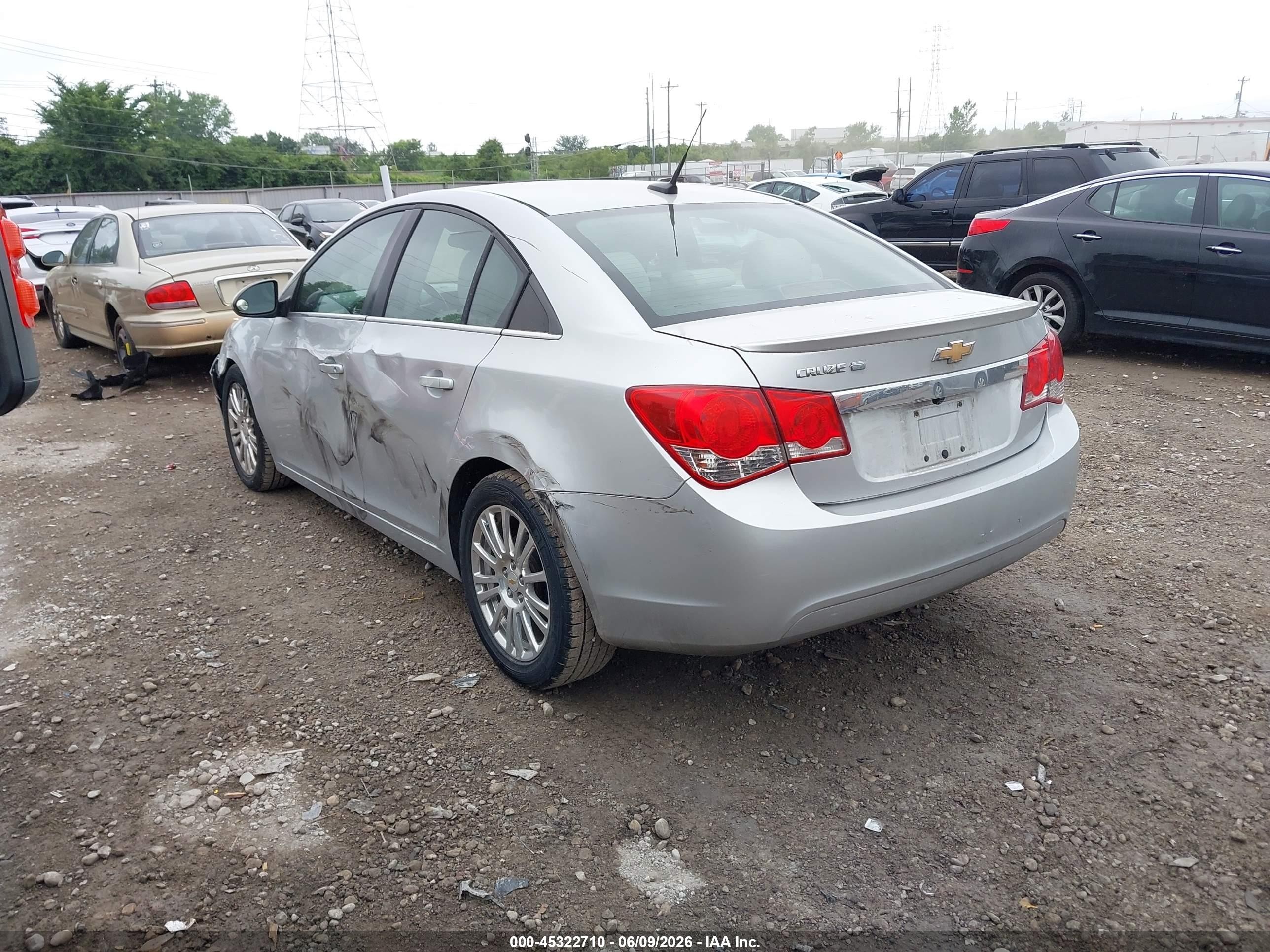 2011 Chevrolet Cruze Eco Silver vin: 1G1PJ5S92B7257846
