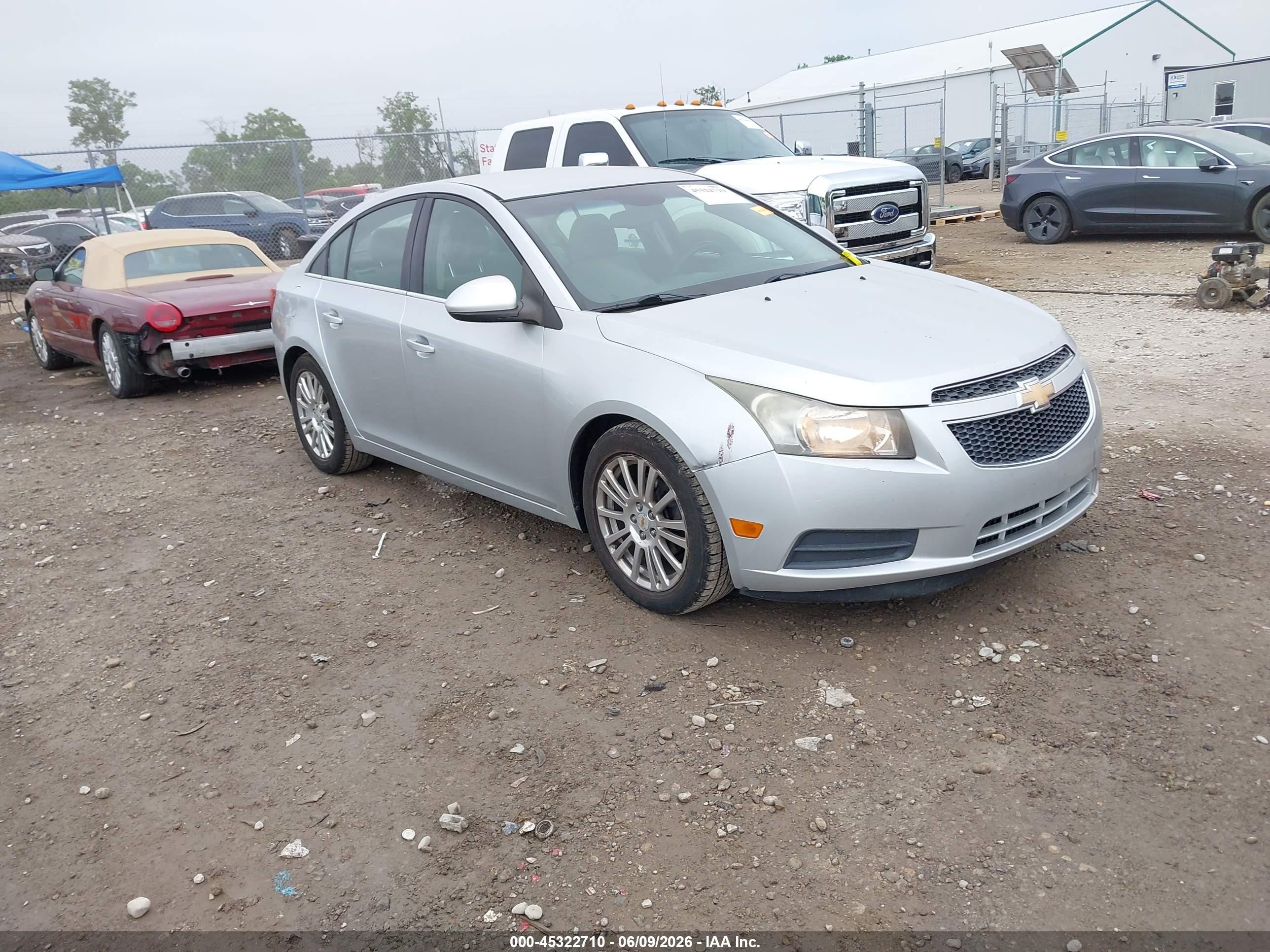 2011 Chevrolet Cruze Eco Silver vin: 1G1PJ5S92B7257846