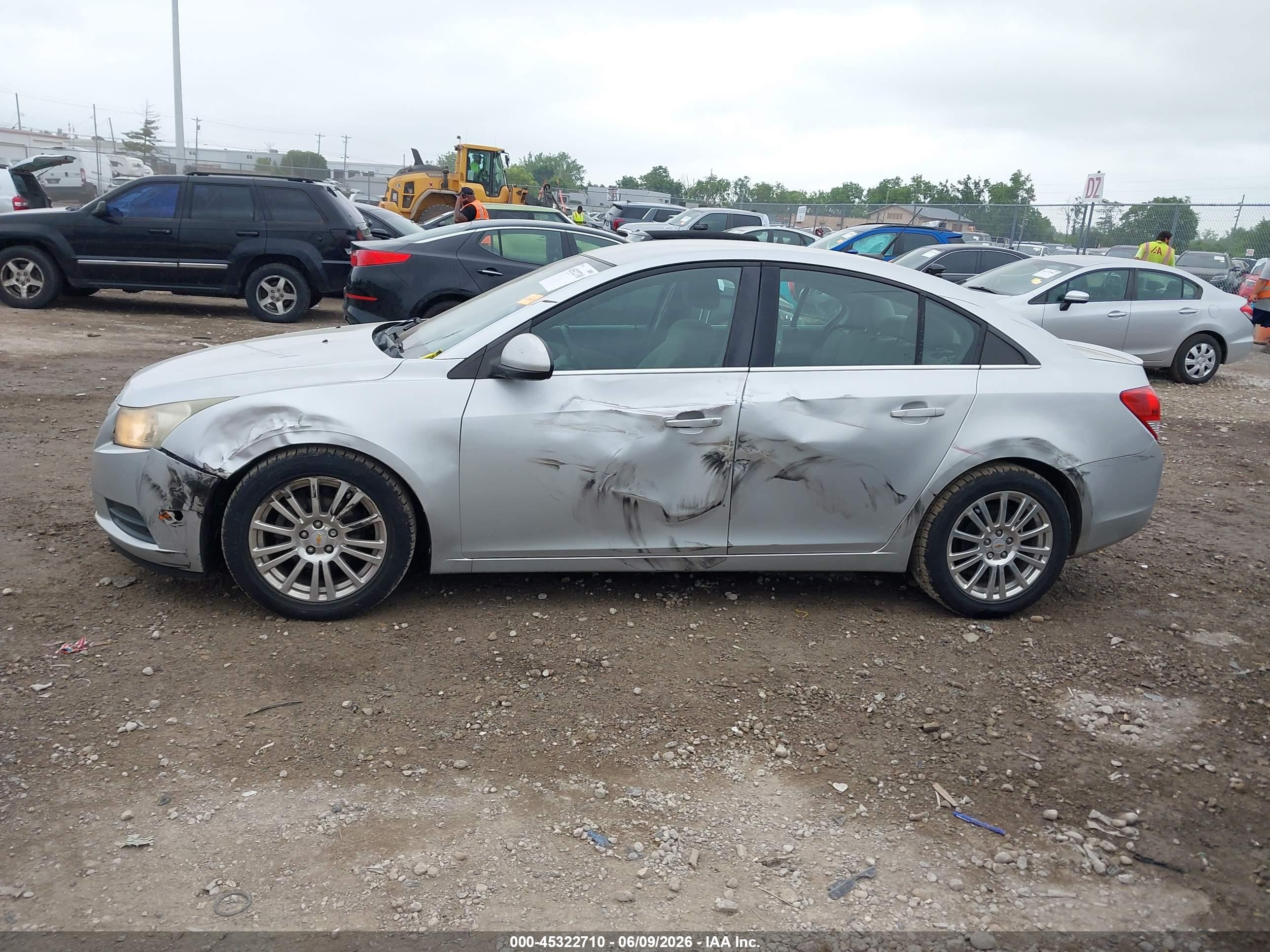 2011 Chevrolet Cruze Eco Silver vin: 1G1PJ5S92B7257846