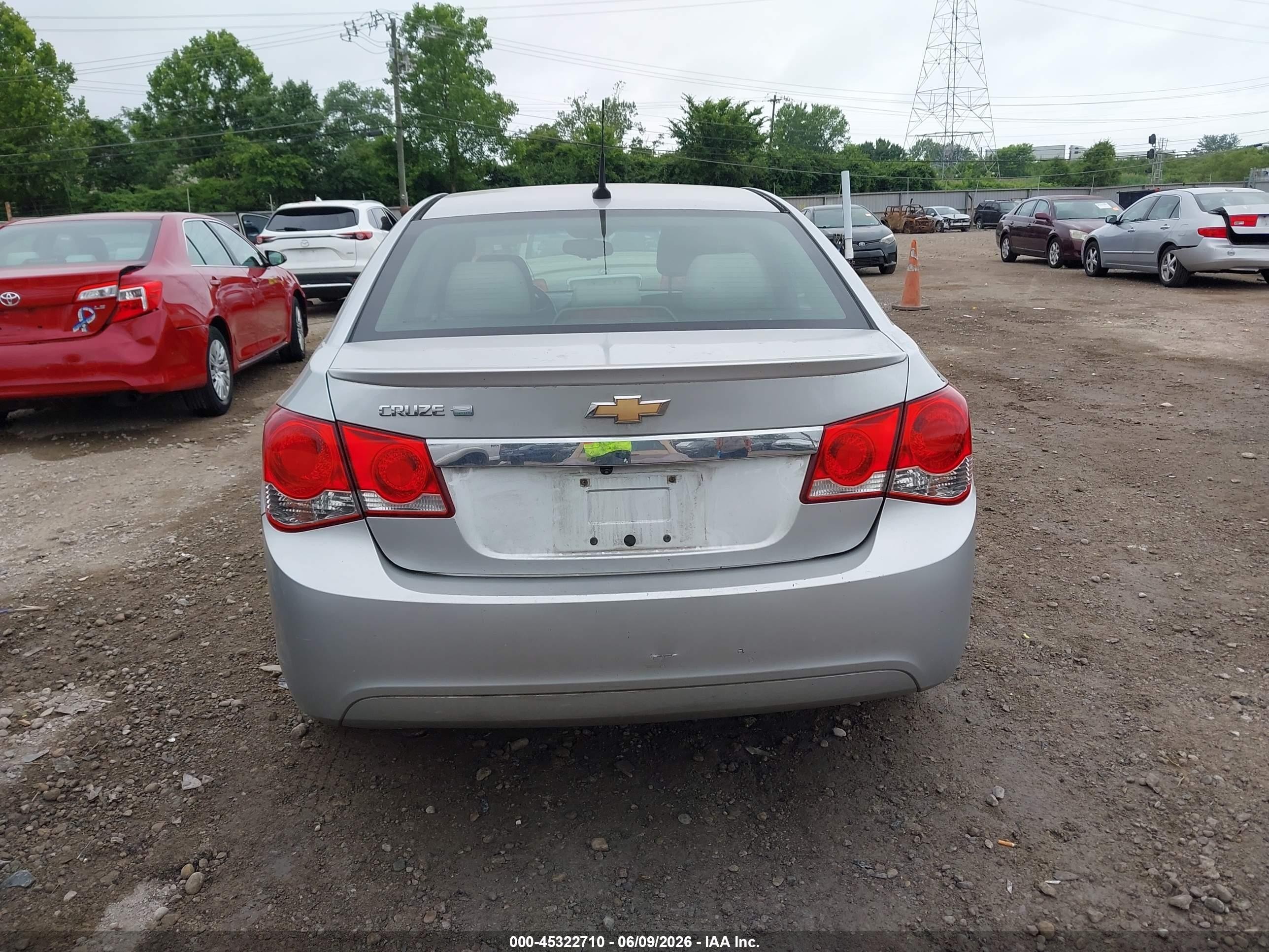 2011 Chevrolet Cruze Eco Silver vin: 1G1PJ5S92B7257846