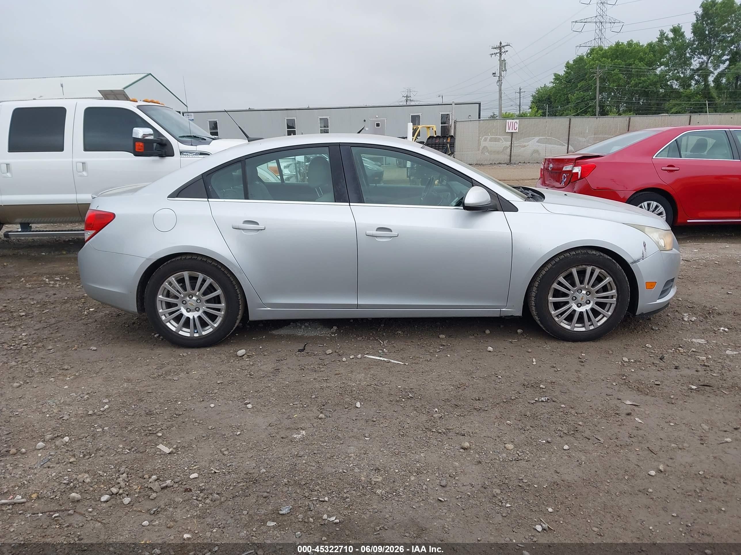 2011 Chevrolet Cruze Eco Silver vin: 1G1PJ5S92B7257846