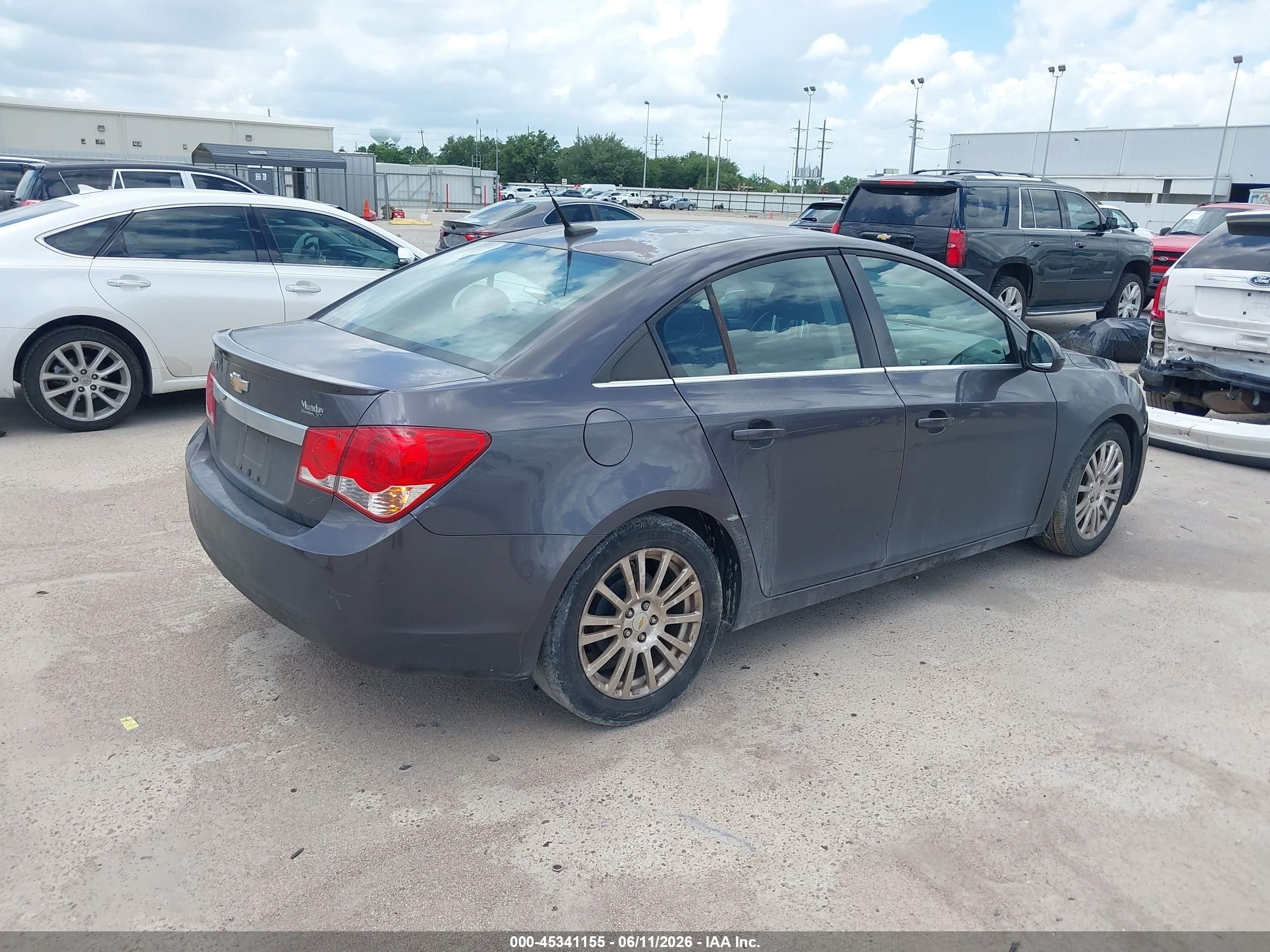 2011 Chevrolet Cruze Eco Gray vin: 1G1PJ5S97B7207914