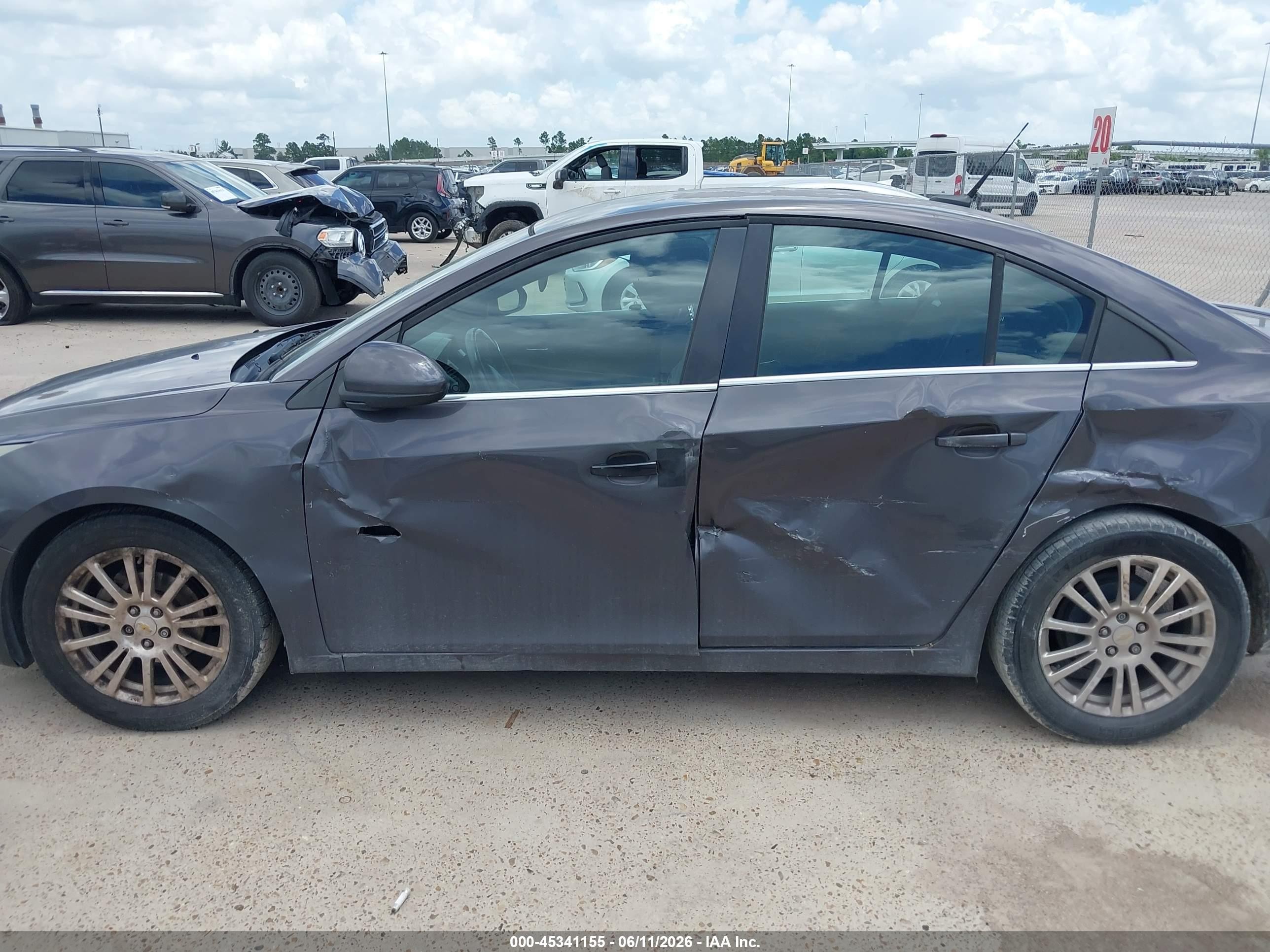 2011 Chevrolet Cruze Eco Gray vin: 1G1PJ5S97B7207914