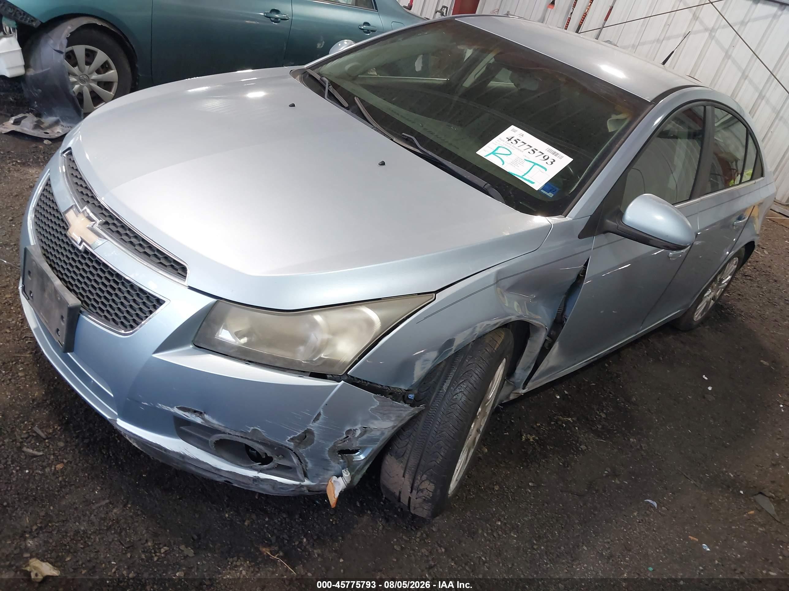 2011 Chevrolet Cruze Eco Light Blue vin: 1G1PJ5S97B7281401