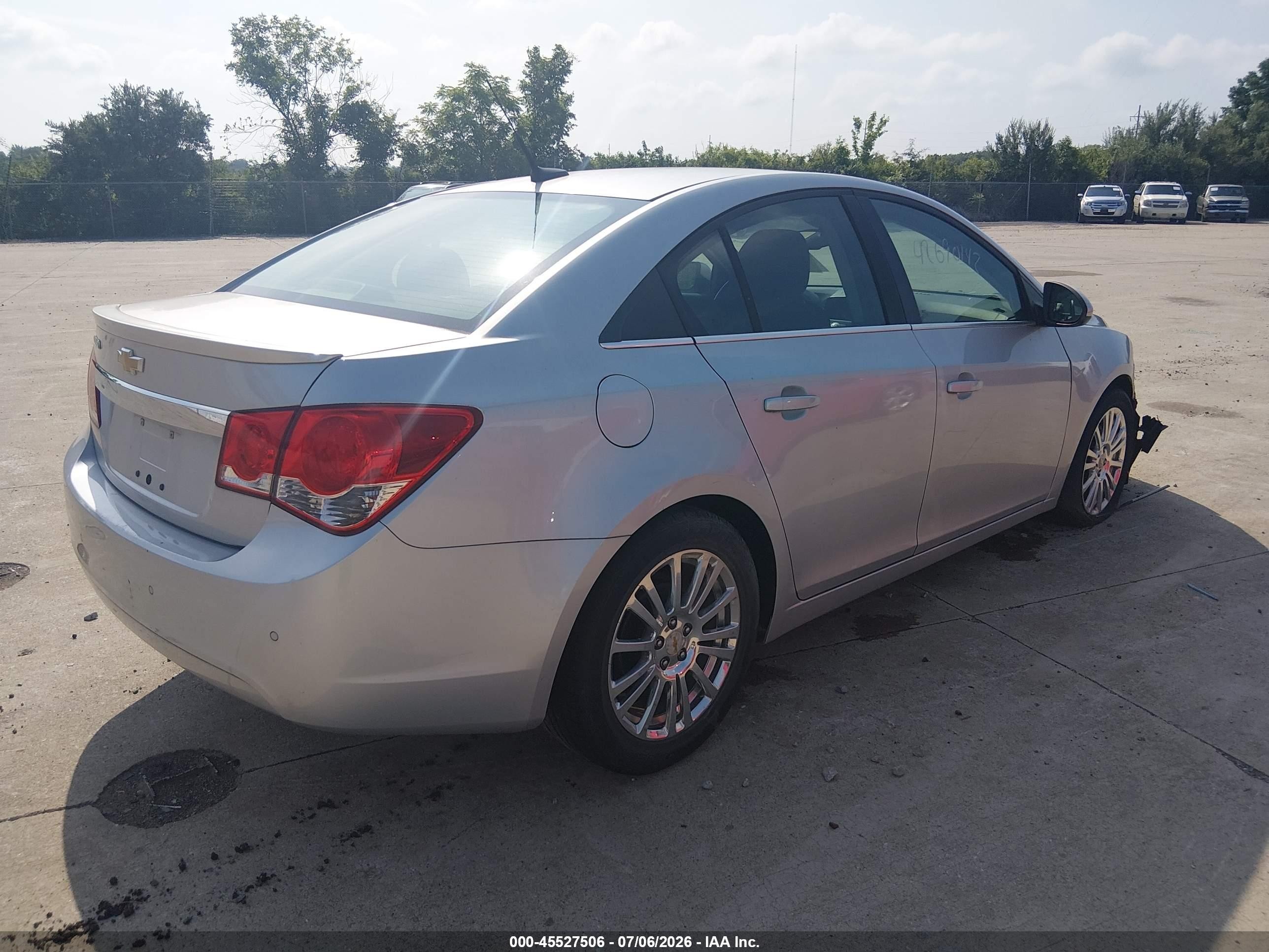 2011 Chevrolet Cruze Eco Silver vin: 1G1PJ5S99B7298331