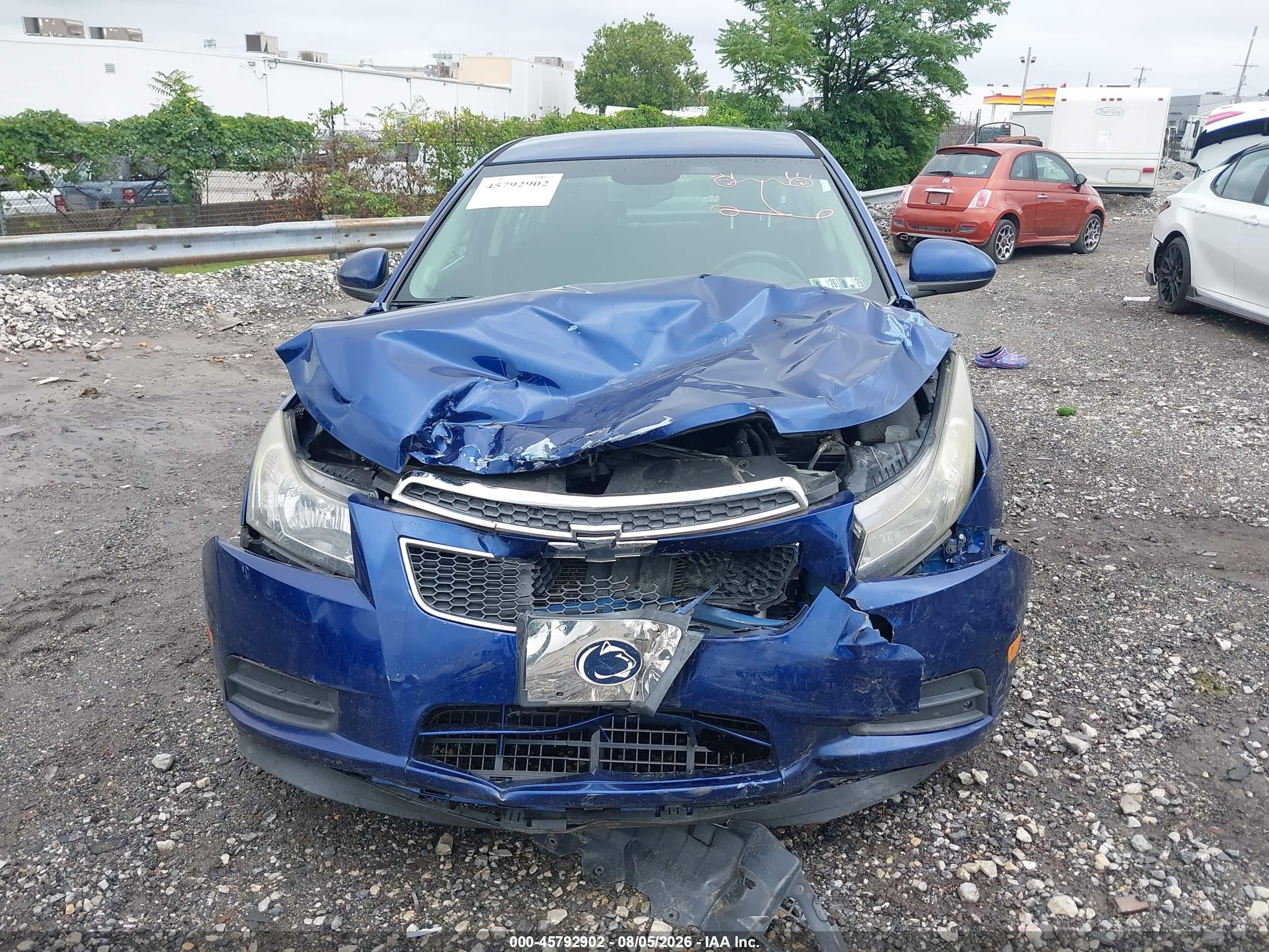 2013 Chevrolet Cruze Eco Manual Blue vin: 1G1PJ5SB2D7126096