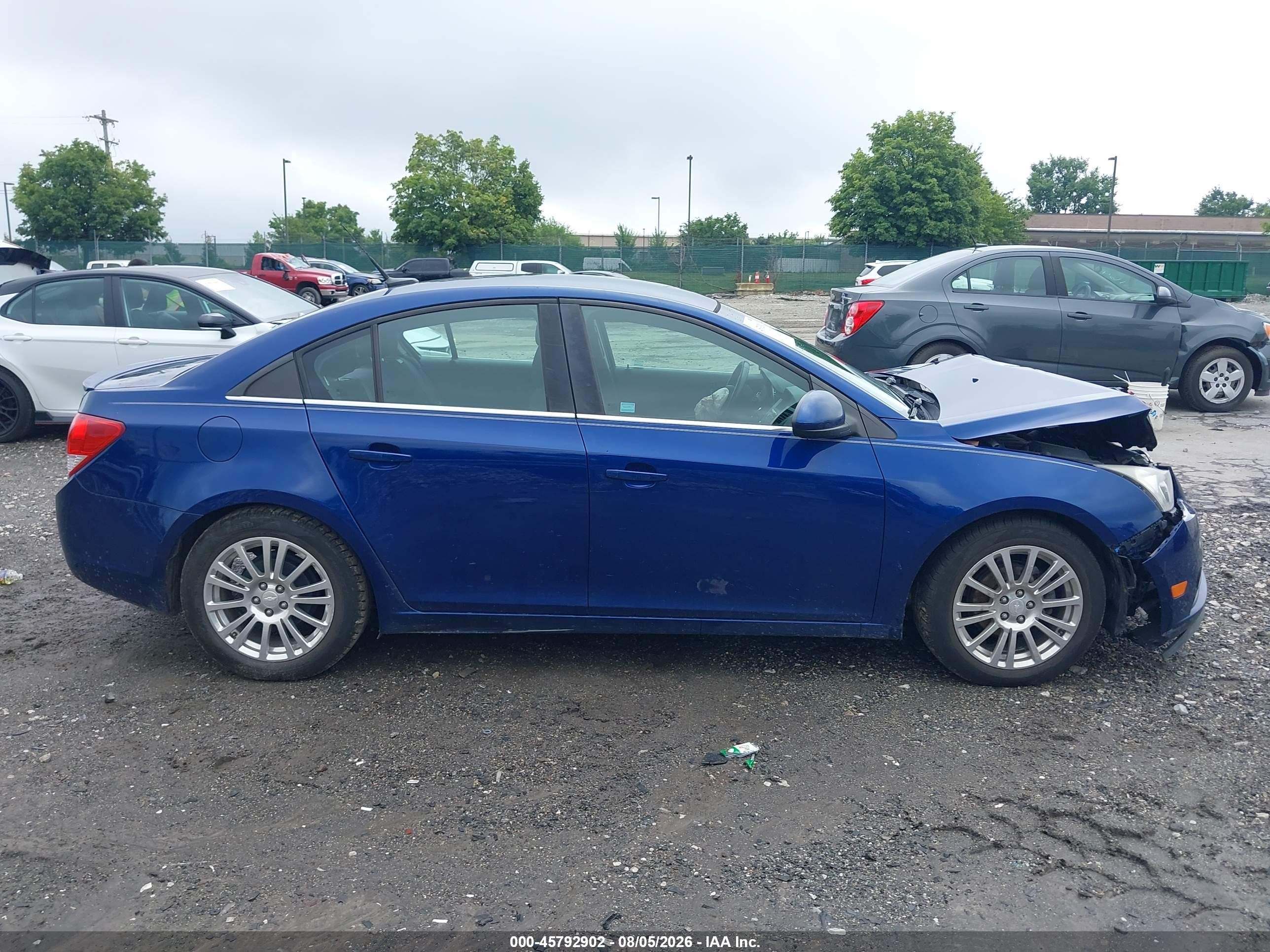 2013 Chevrolet Cruze Eco Manual Blue vin: 1G1PJ5SB2D7126096