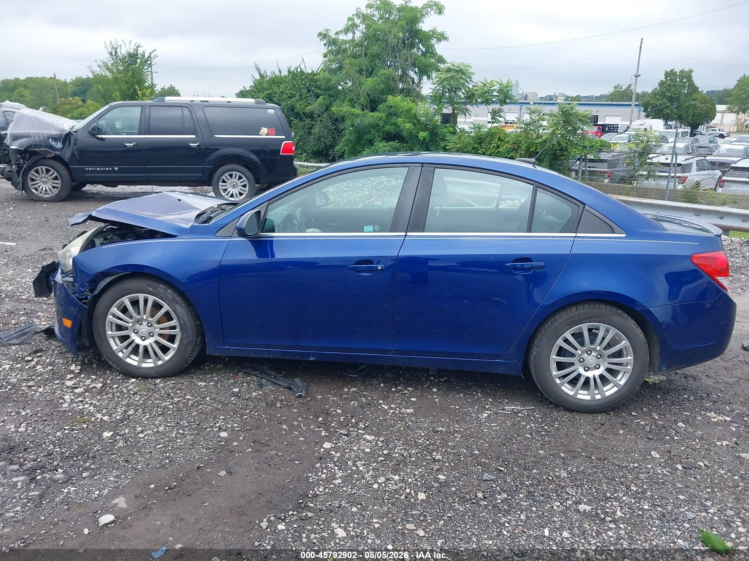 2013 Chevrolet Cruze Eco Manual Blue vin: 1G1PJ5SB2D7126096