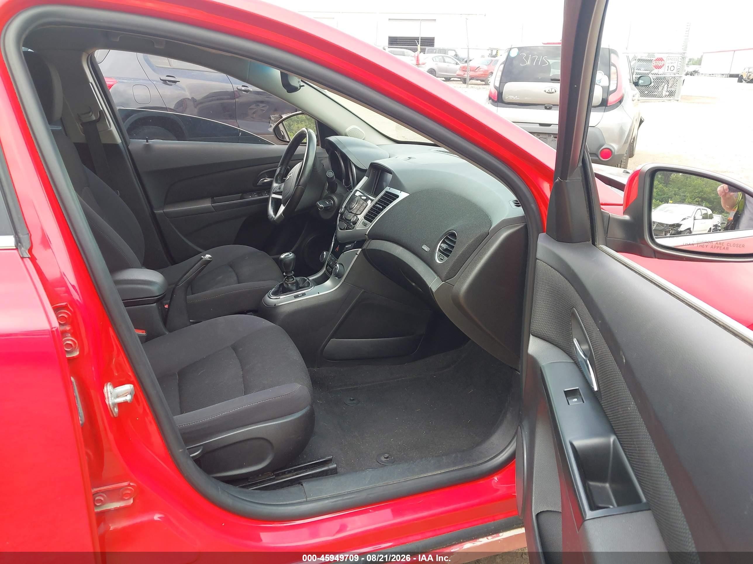 2014 Chevrolet Cruze Eco Manual Red vin: 1G1PJ5SB3E7350379